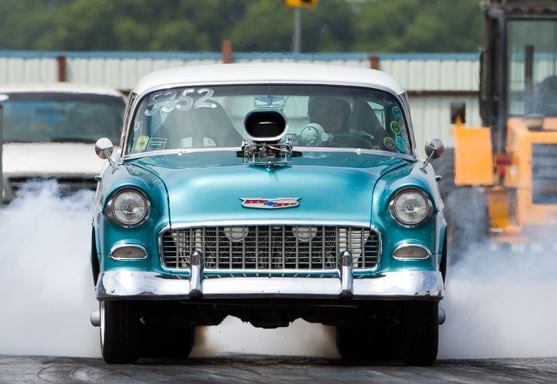 The club is drag racing this... - Dallas Classic Chevys