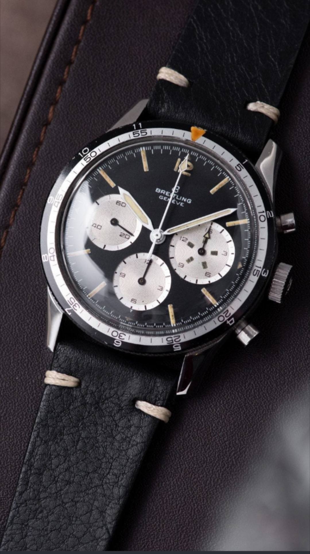 Where to find a 29.5mm vintage chrono dial with black background