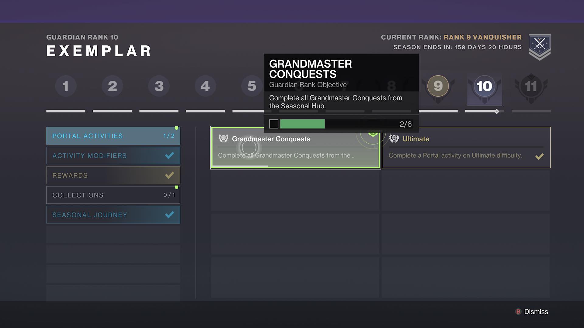 Destiny 2 | There are only 2 Grandmaster conquests on the season hub I ...