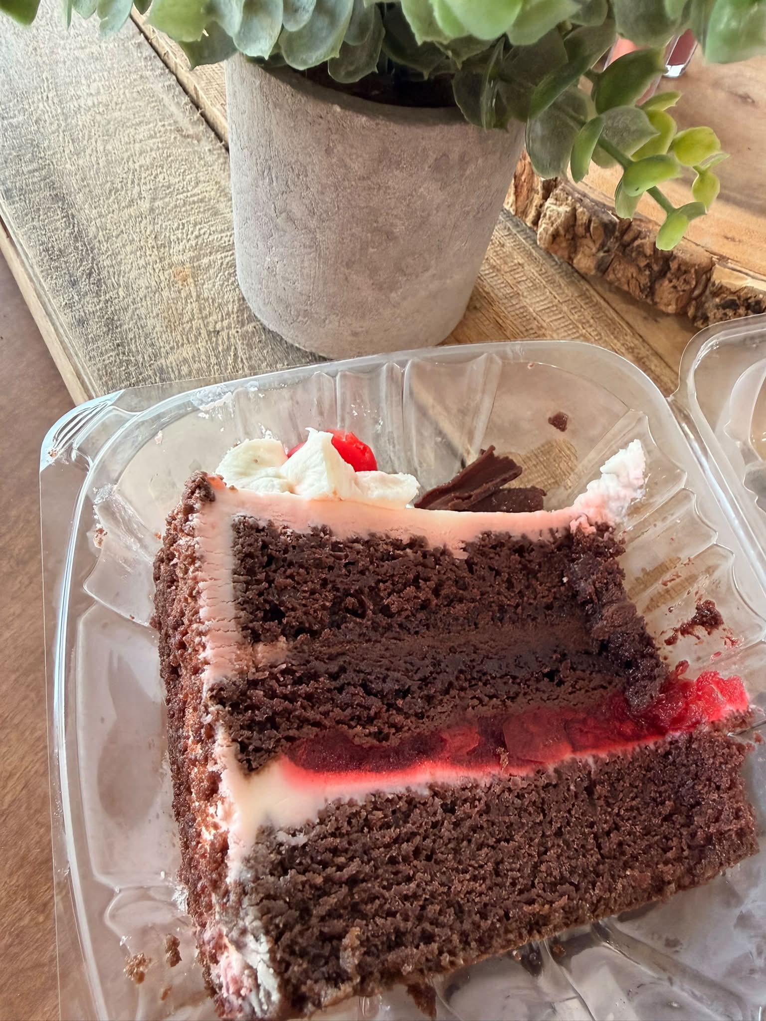 Look at this yummy Black Forest Cake!! These are 7.79 a slice!