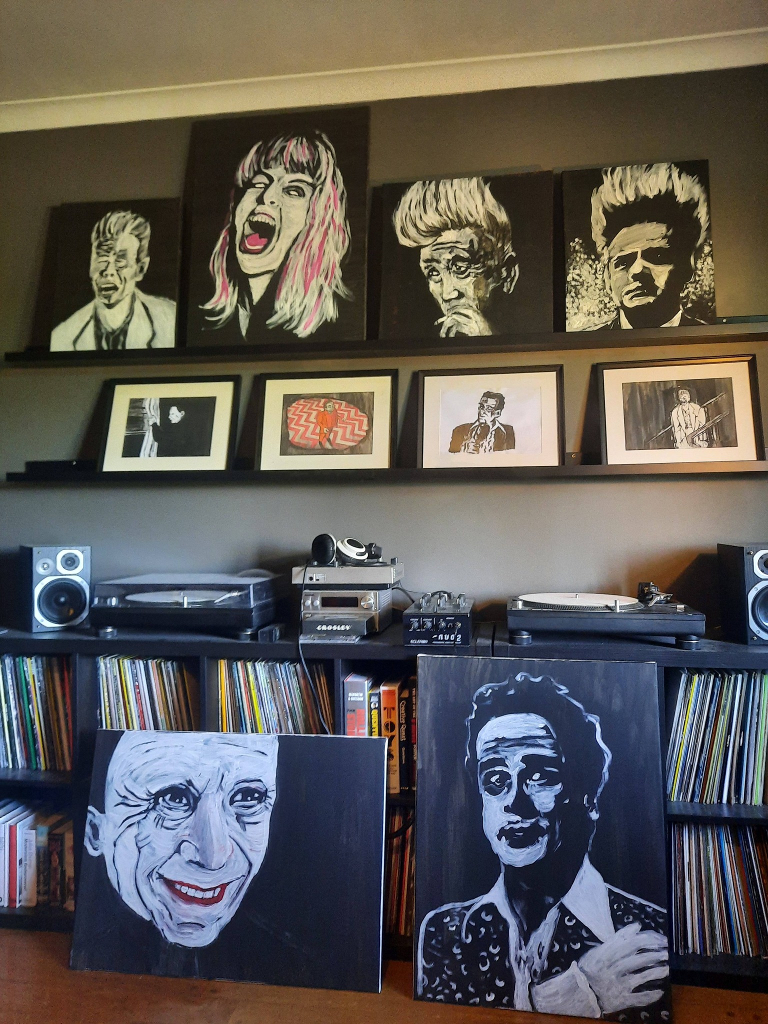 My collection of David Lynch-related paintings and drawings ✌️🖤