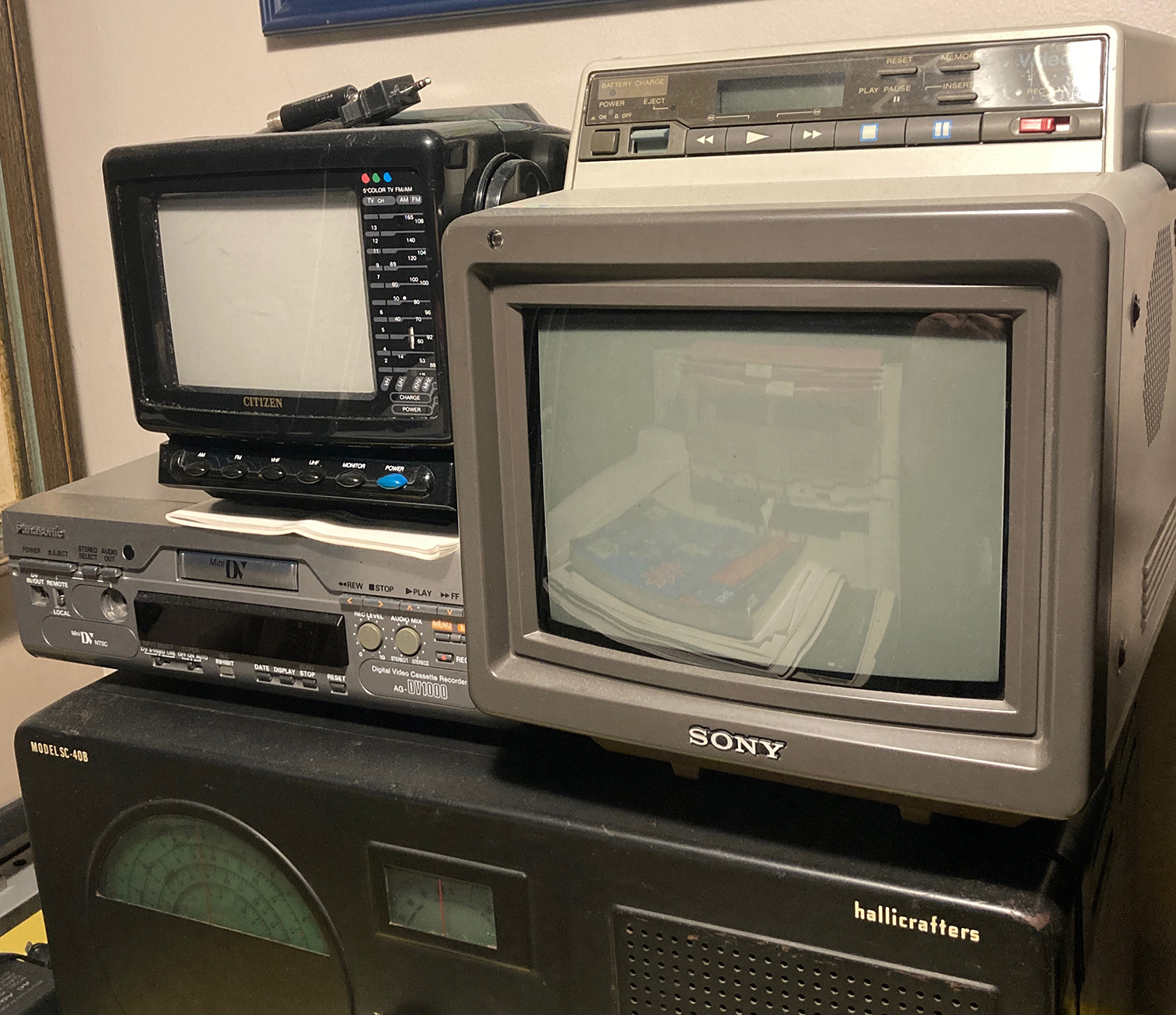 Sony Trinitron CRT and Video 8 player collection