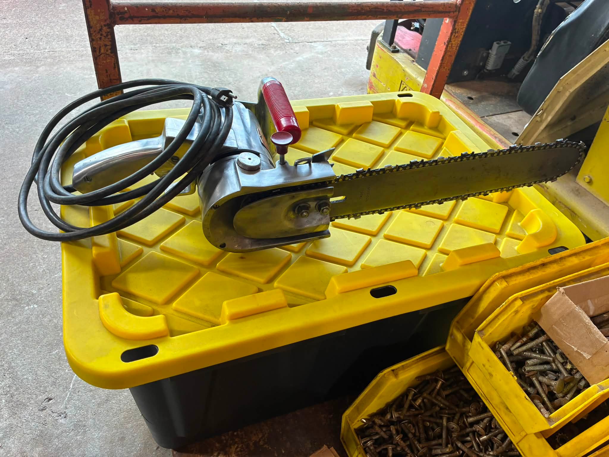 We have this chainsaw not used much surplus to our needs.