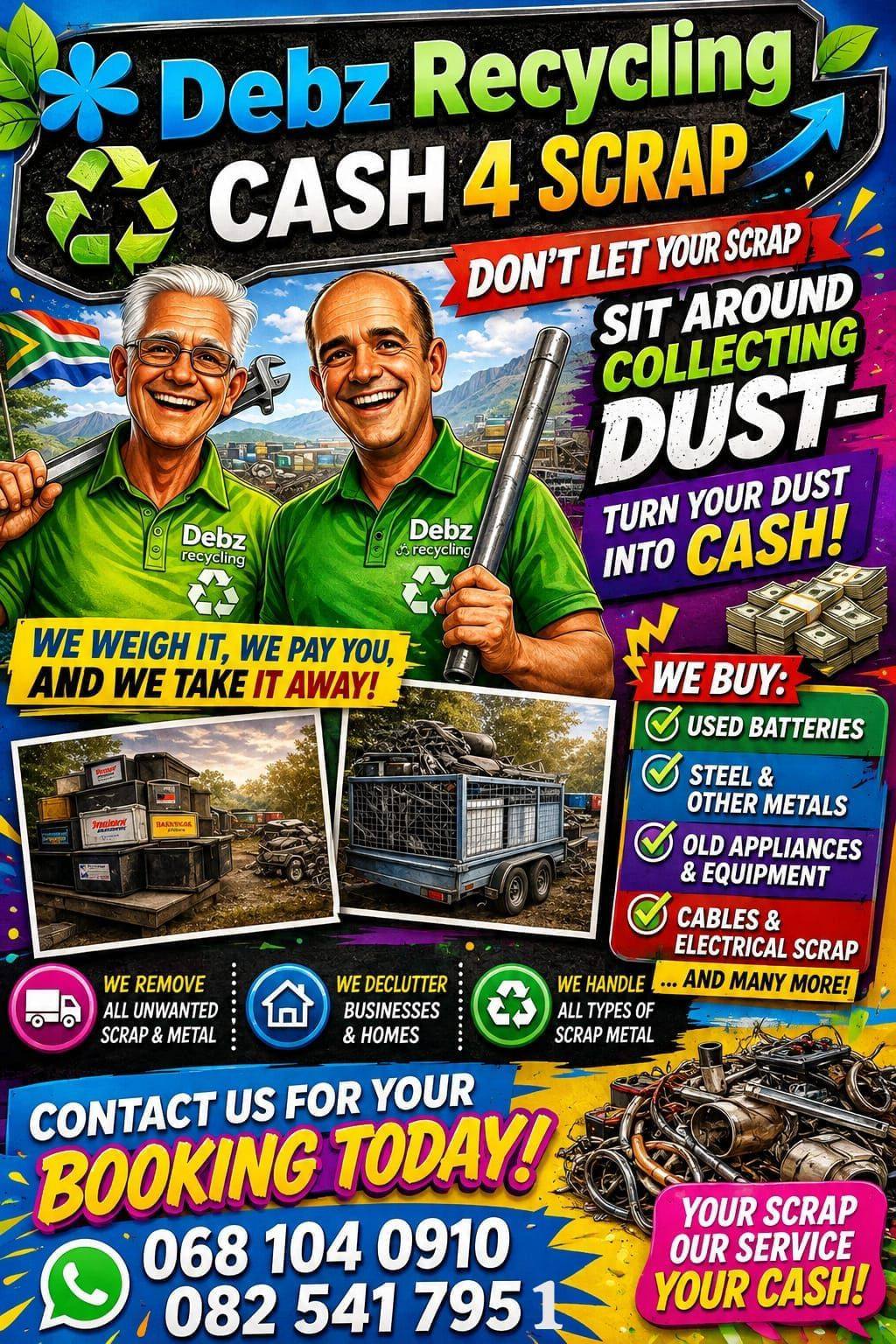ベティページ Debz Recycling CASH 4 SCRAP DON'T LET YOUR SCRAP SIT AROUND