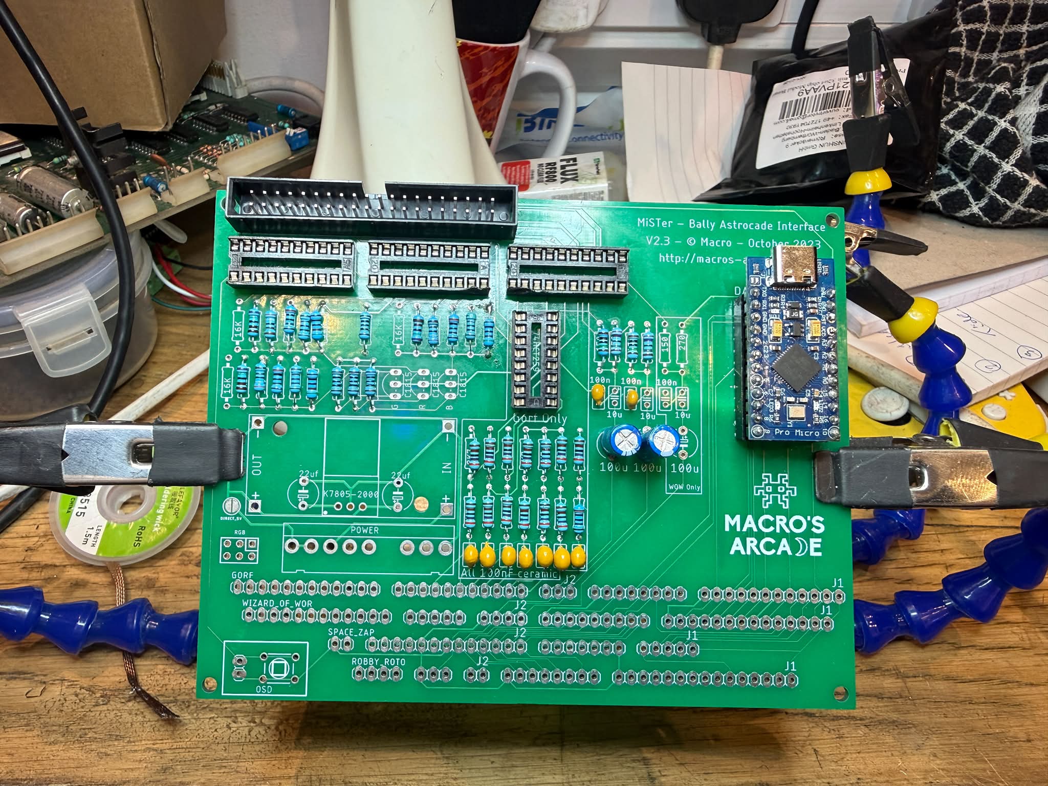 Made a tentative start on the first Macro board, waiting for a few