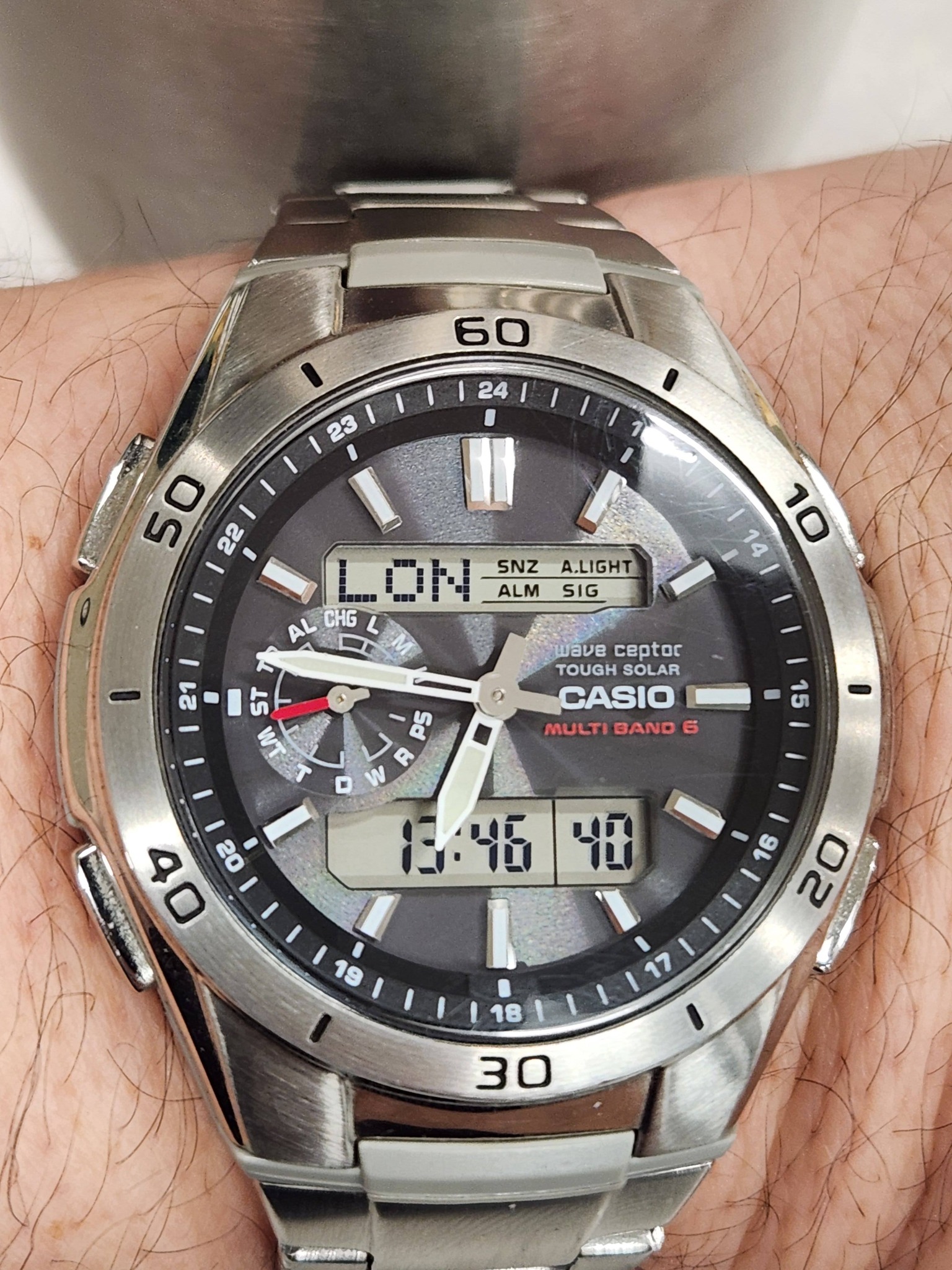 New Casio watch with tough solar and multi-band 6