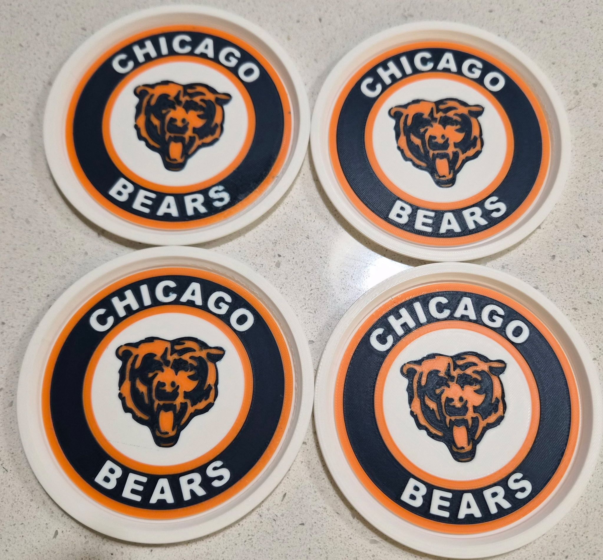 Custom Bears Coasters Made with 3d printer display picture 1