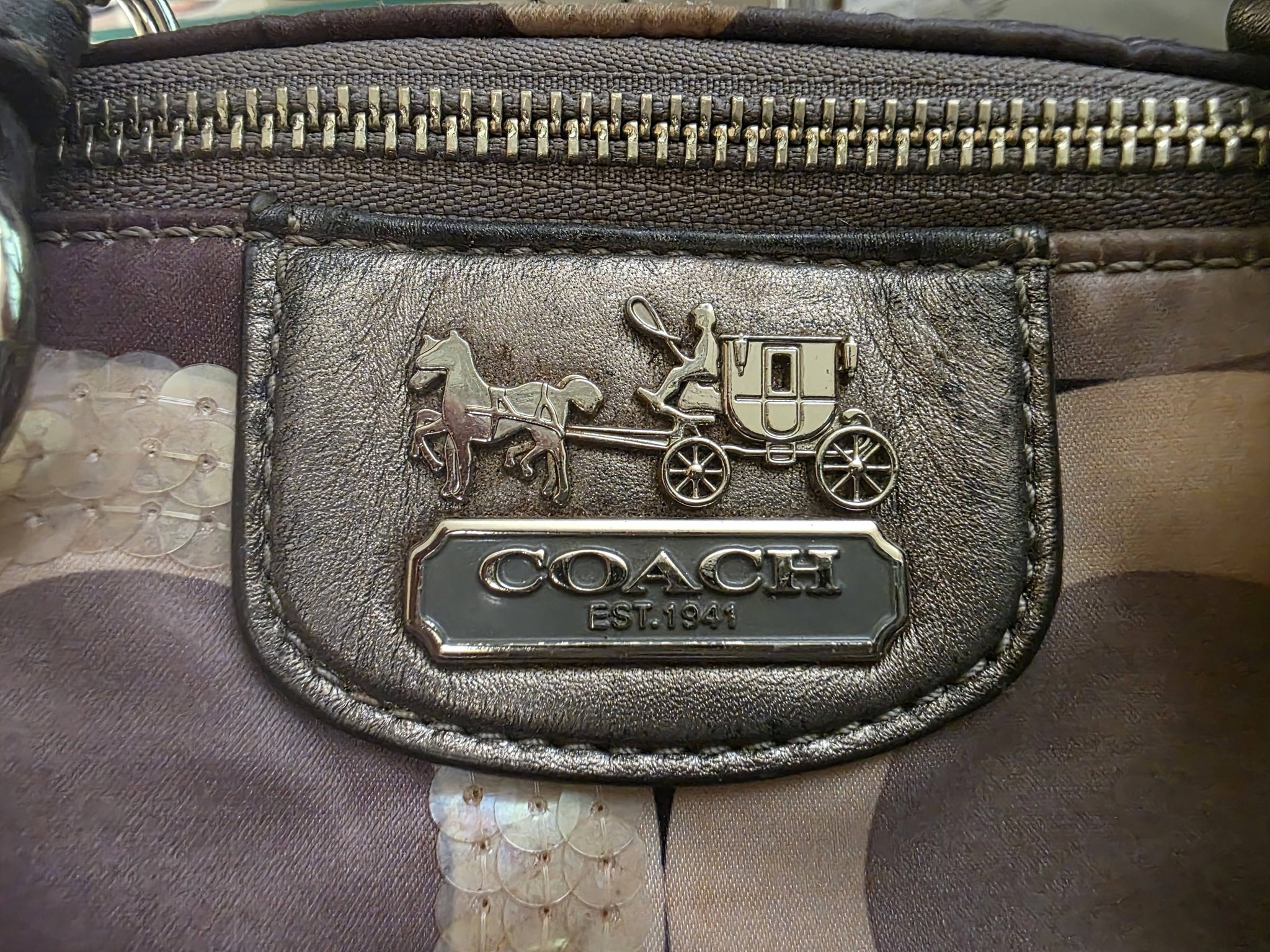 How to clean a dirty Coach bag with silky fabric