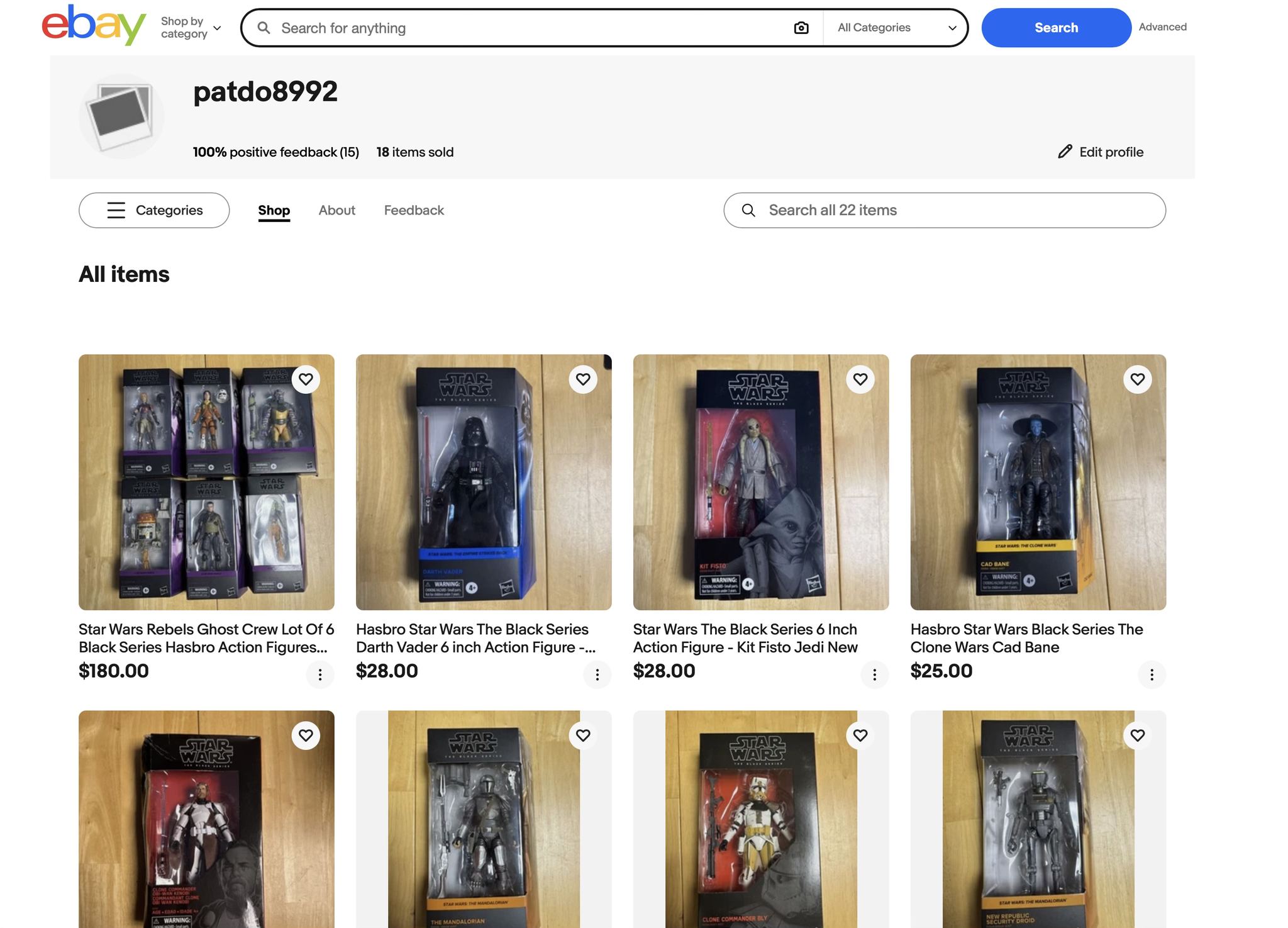 Figures for sale including astolfo shrine set