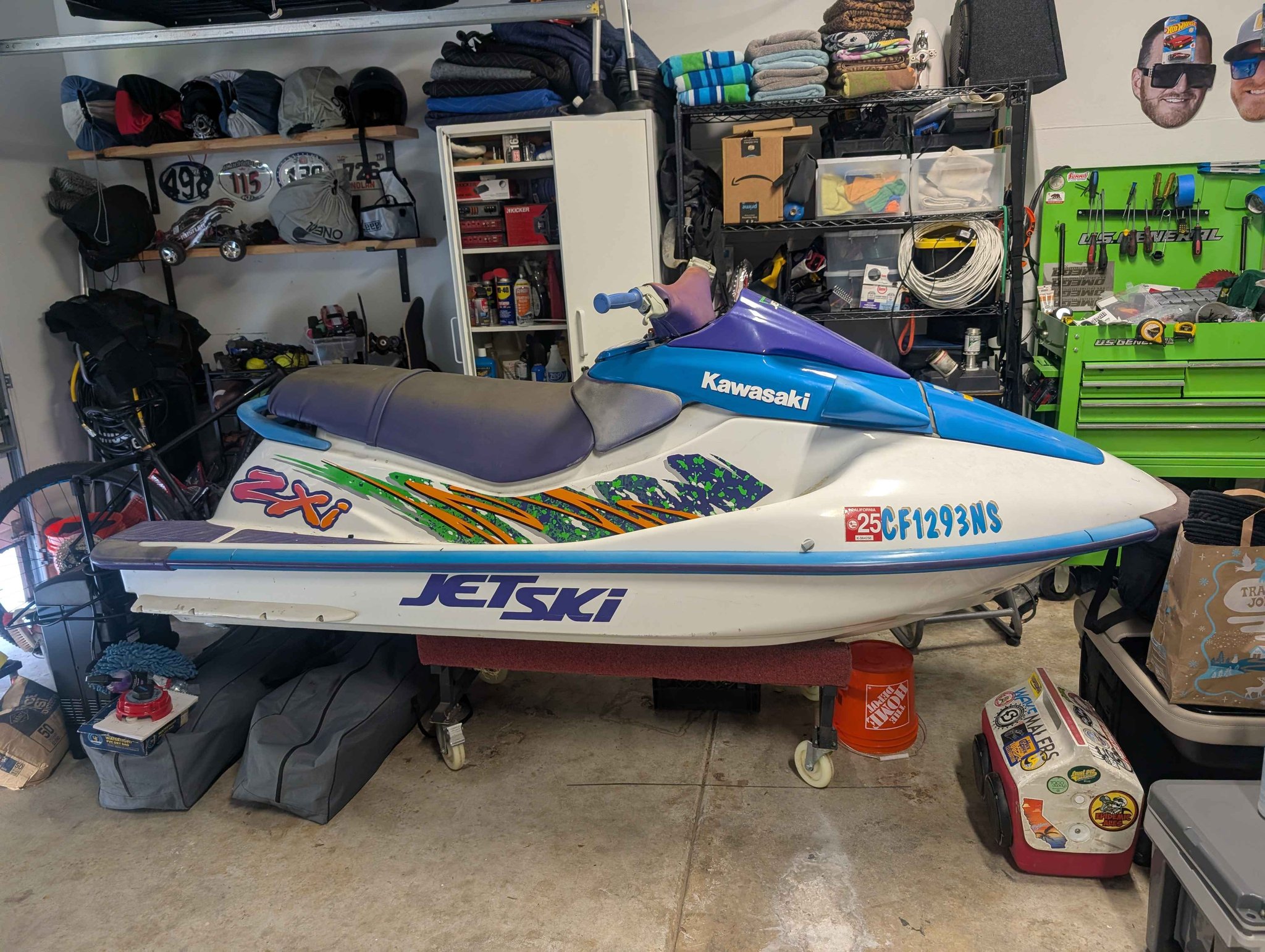 Restored 1996 Kawasaki Jet Ski 900 ZXi ready for water