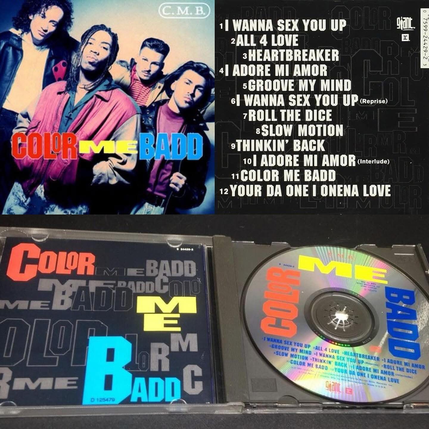 Color Me Badd released their debut album C.M.B. 34 years ago today.