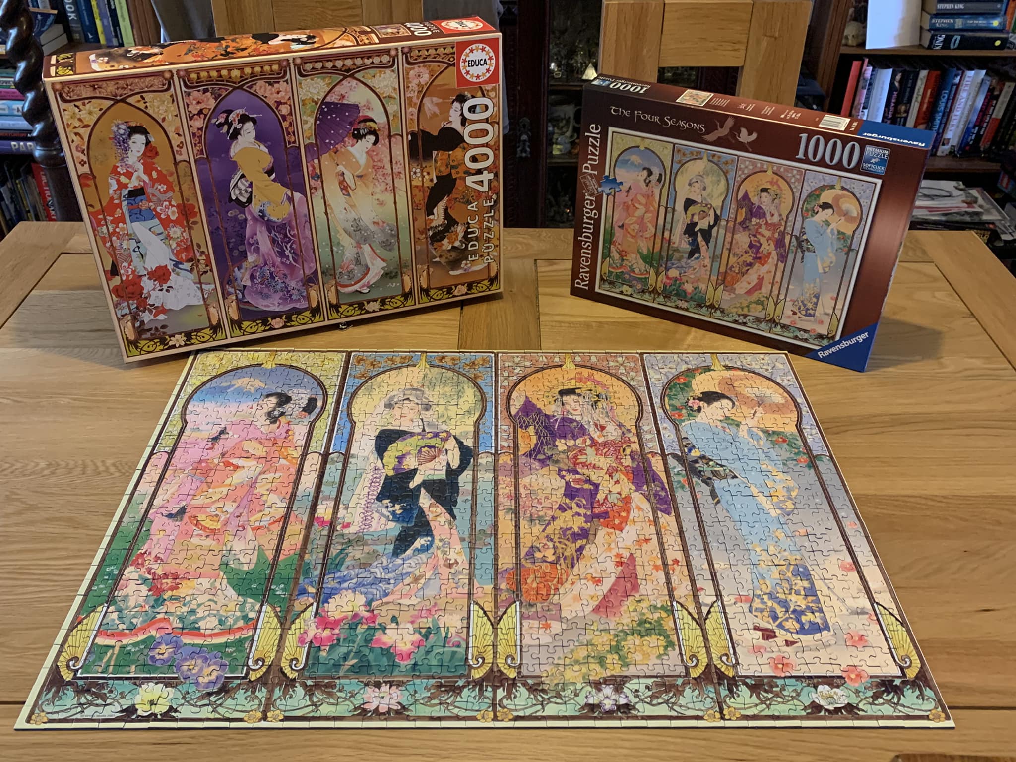 Puzzle 1000 pièces - Les saisons - Puzzle Mucha - Puzzle 1000 pièces