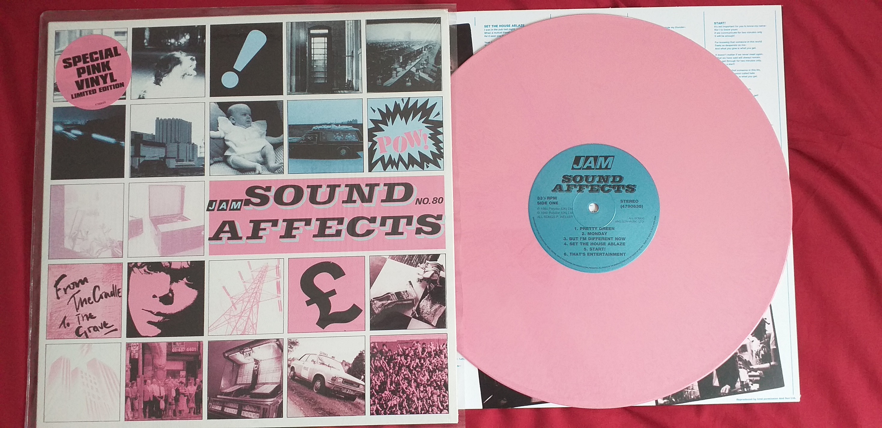 The Jam Sound Affects 2016 UK Tesco Limited Edition Pink Vinyl Record