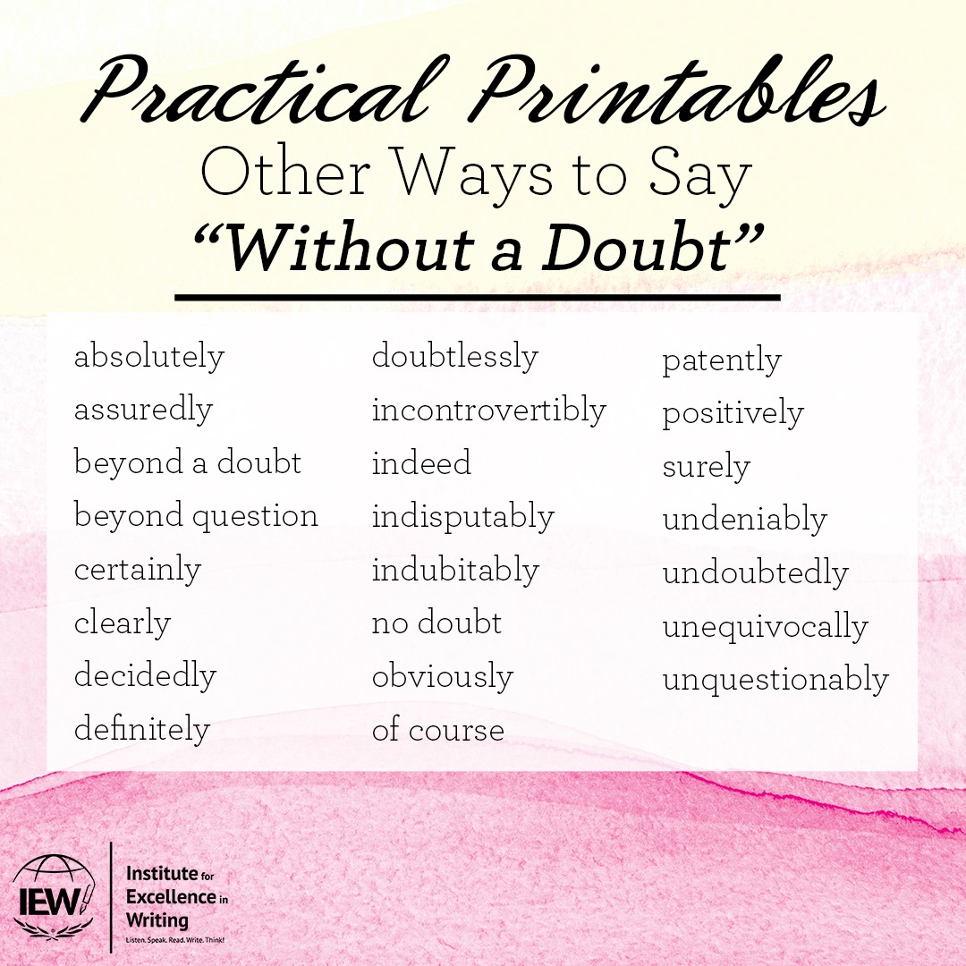 Here is a... - Institute for Excellence in Writing (IEW)