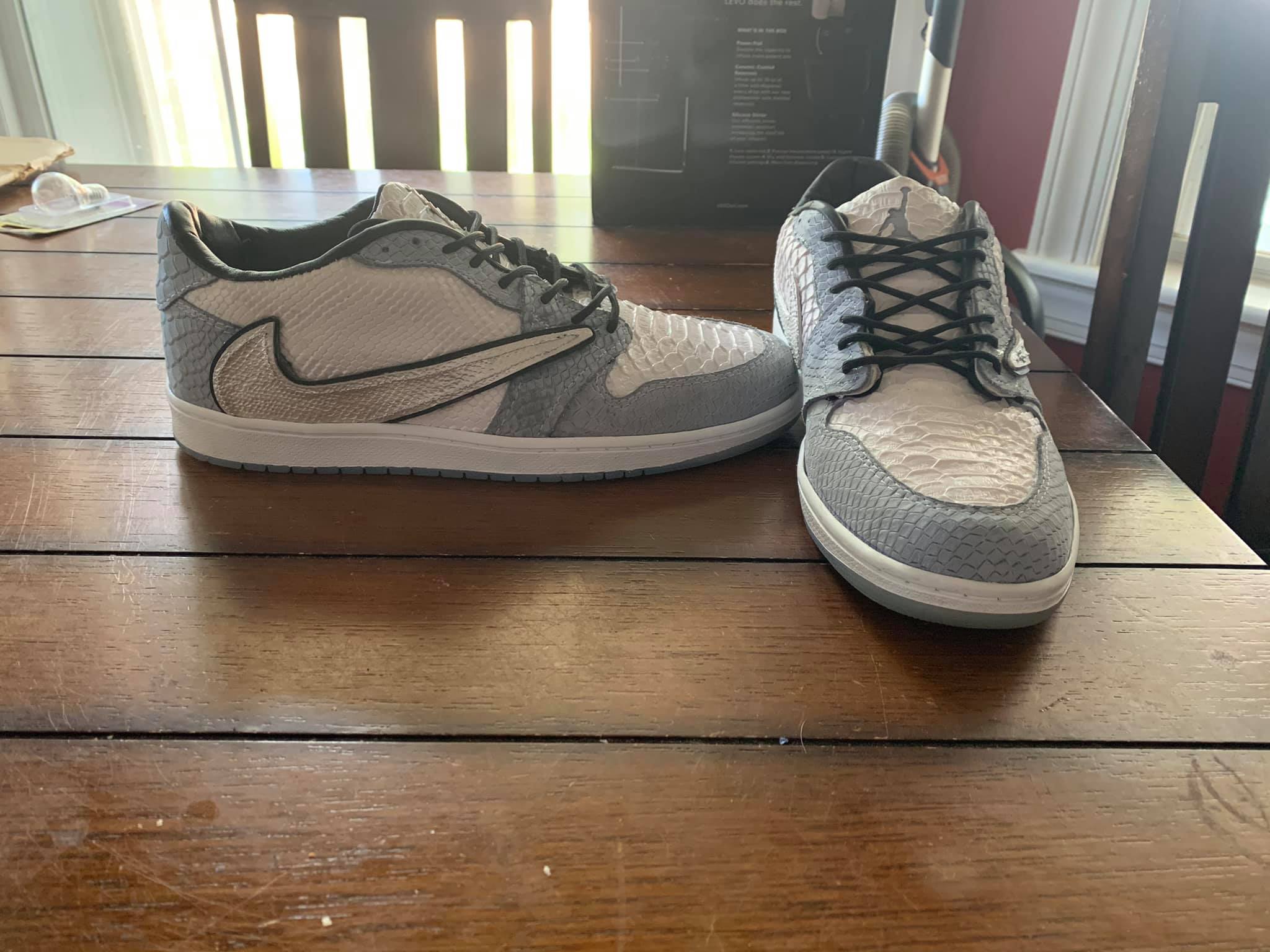 AJ1 Low Travis Shy Pink 19.5 cm
