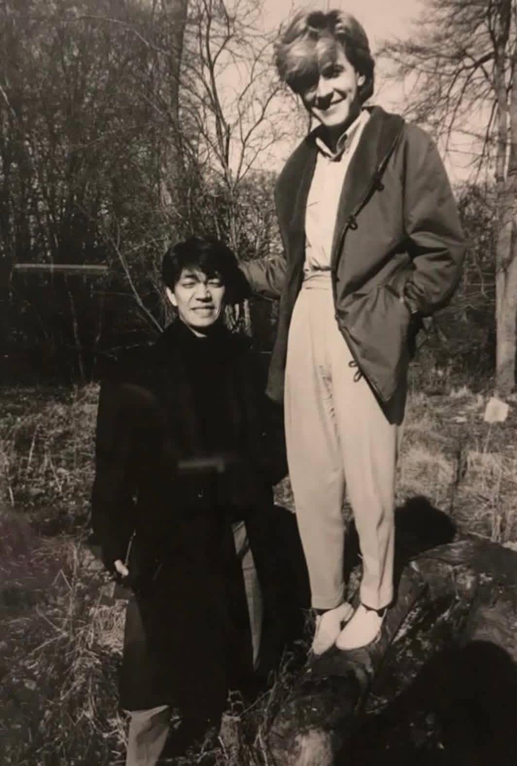Ryuichi Sakamoto and his wife Akiko Yano [France, 1983]