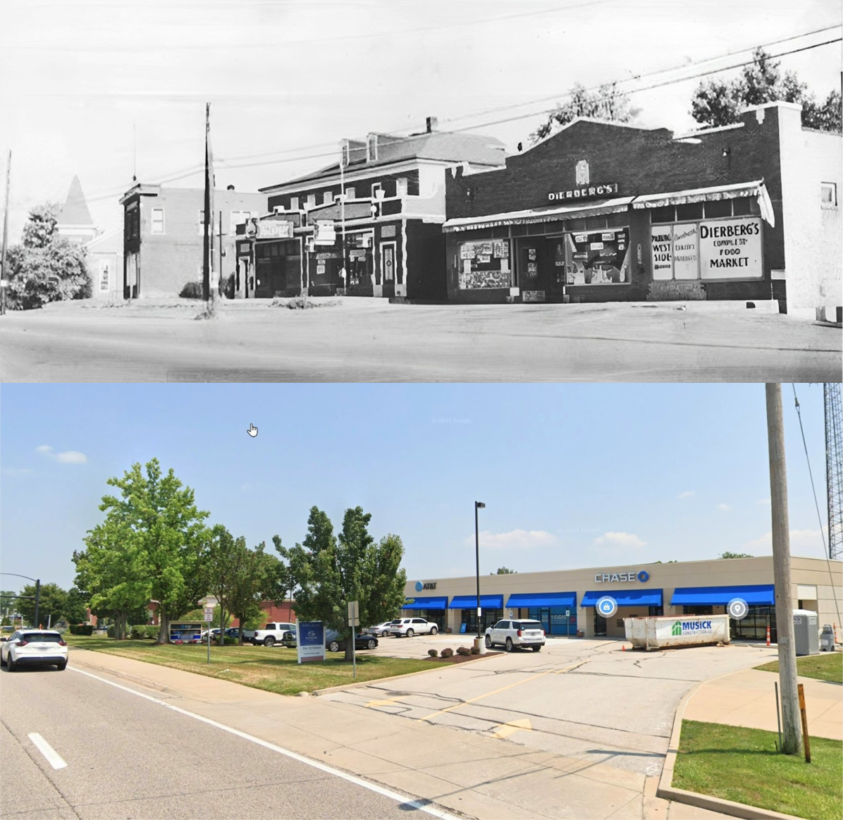 Dierberg's market history in Creve Coeur, MO
