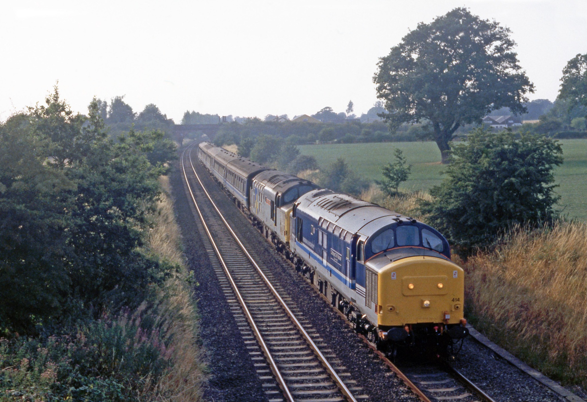 Trains 37414 and 37425 at Waverton