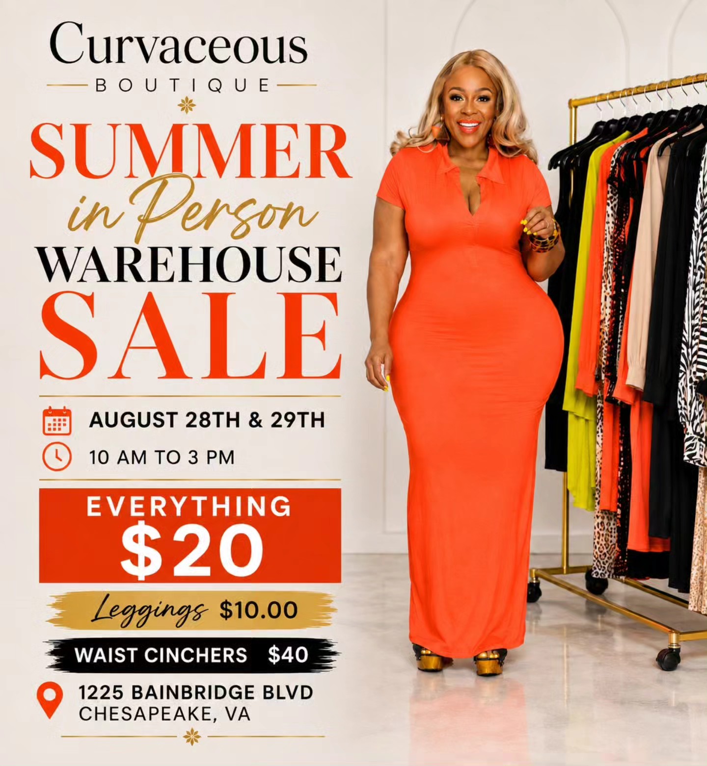 formal dresses chesapeake va Curvaceous Boutique summer warehouse sale in Chesapeake, (August 28-29) IXD9155SP