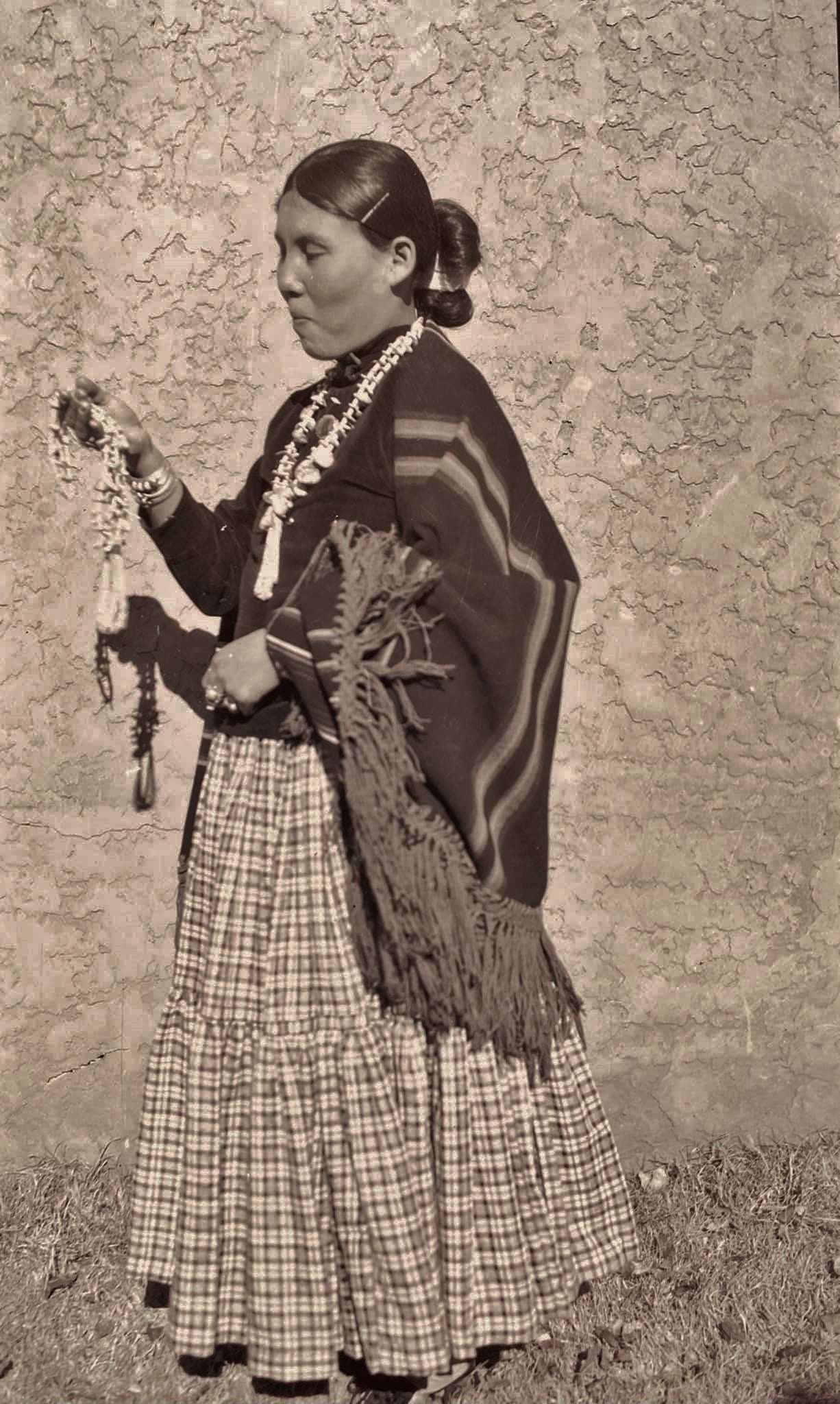 Navajo Women In Traditional Clothing