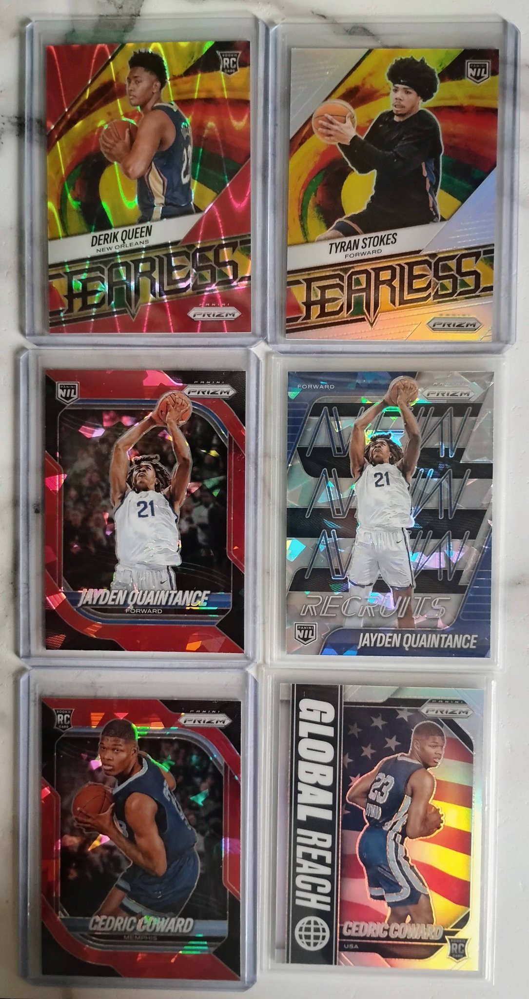 Highlights from a very successful day of ripping Prizm cards