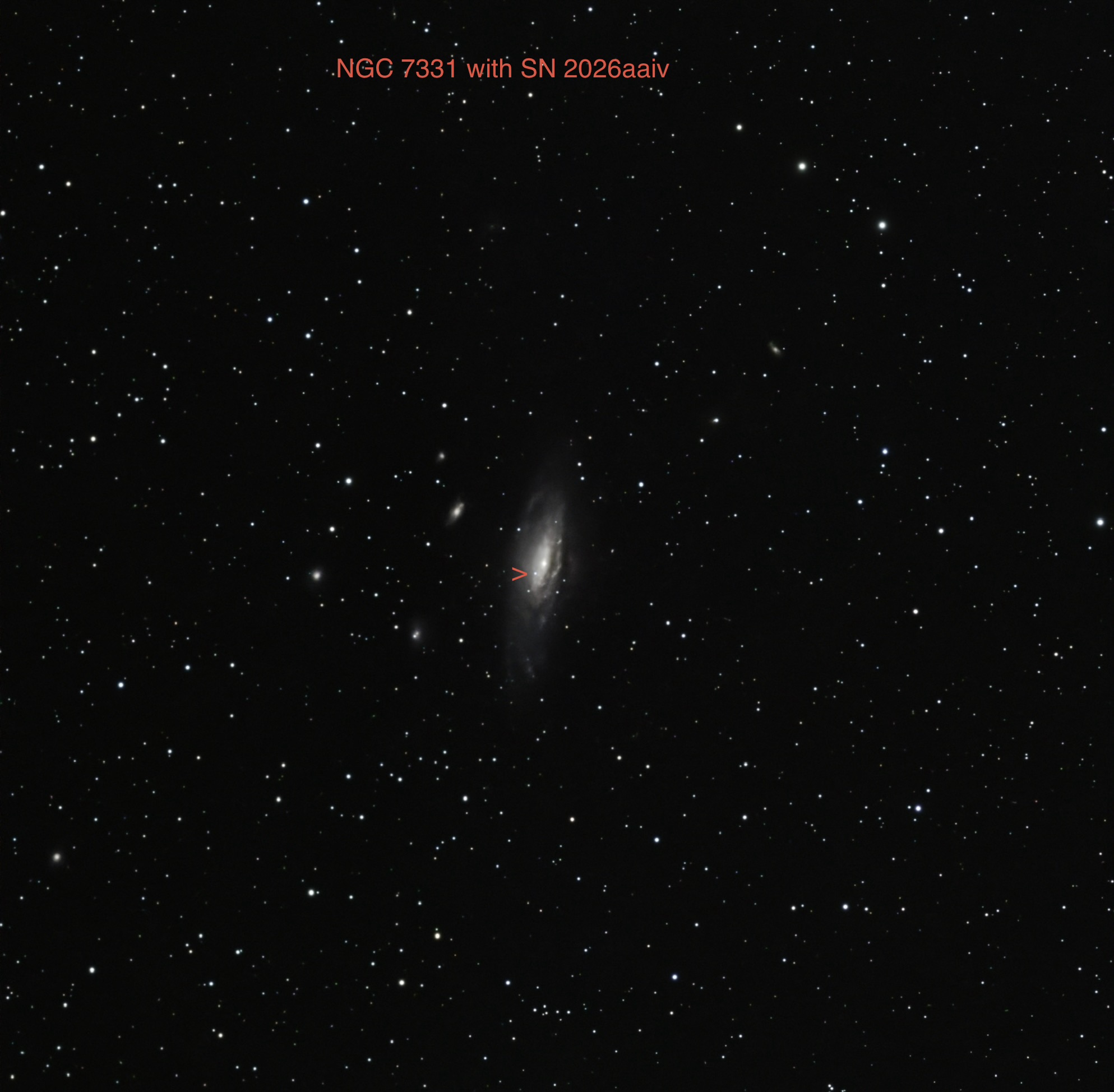 Supernova in ngc 7331 with seestar S50