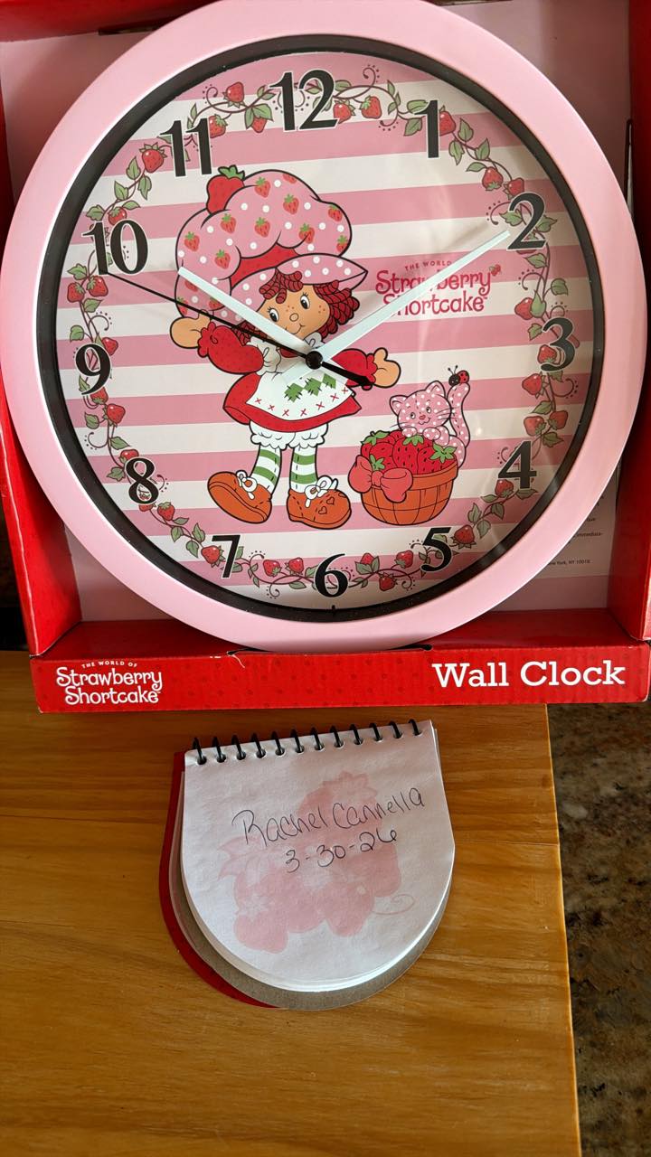 Strawberry shortcake clock.