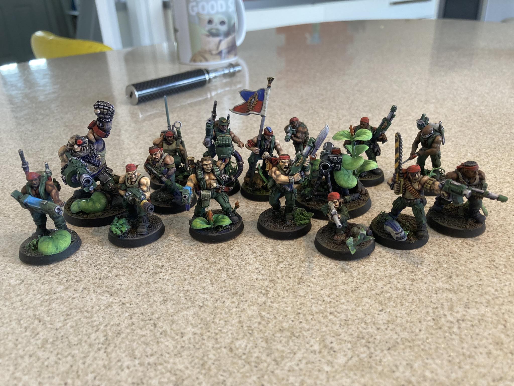 Catachan Command squad for 10th edition