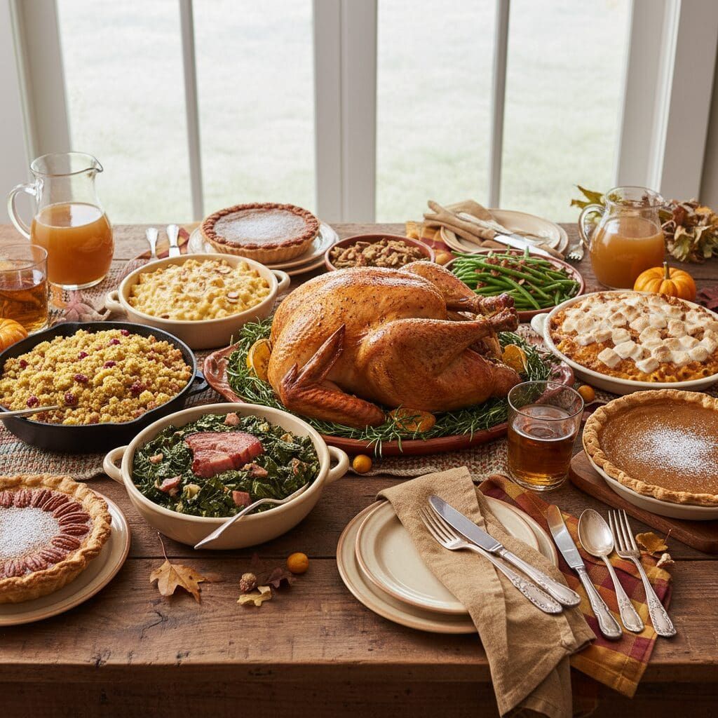 What sides go well with turkey and dressing for a small Thanksgiving dinner?