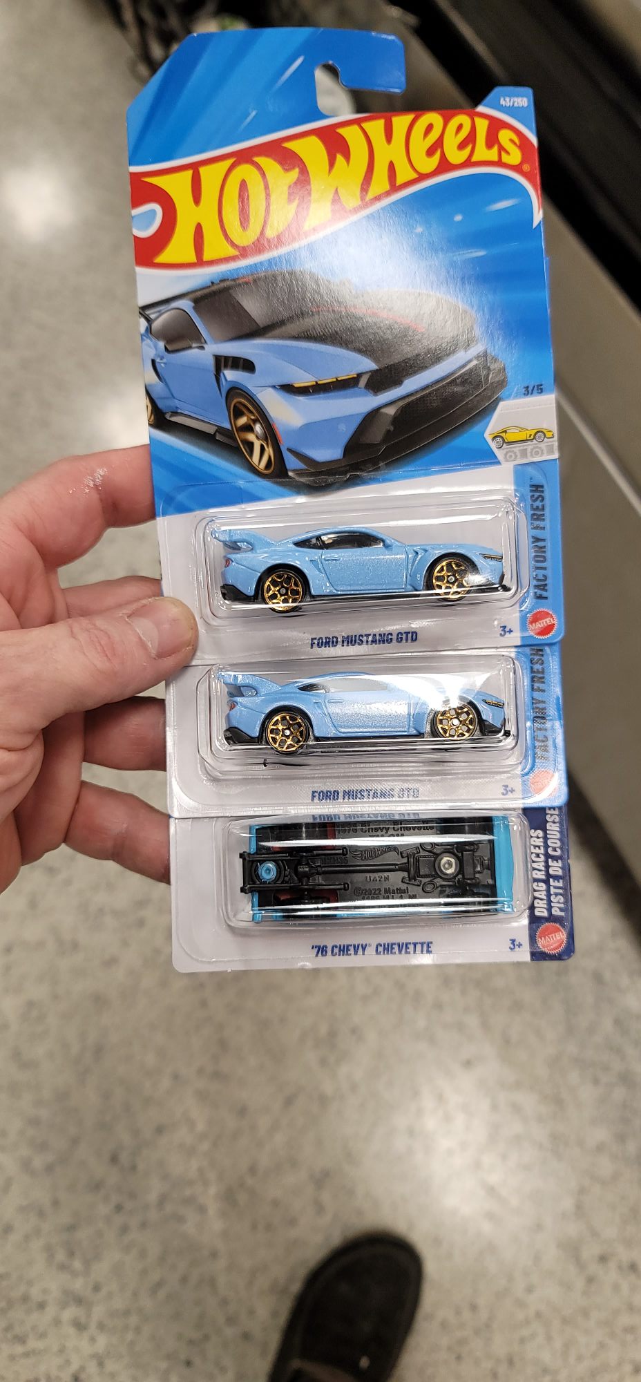 What is the error on Hot Wheels Ford Mustang GTD?