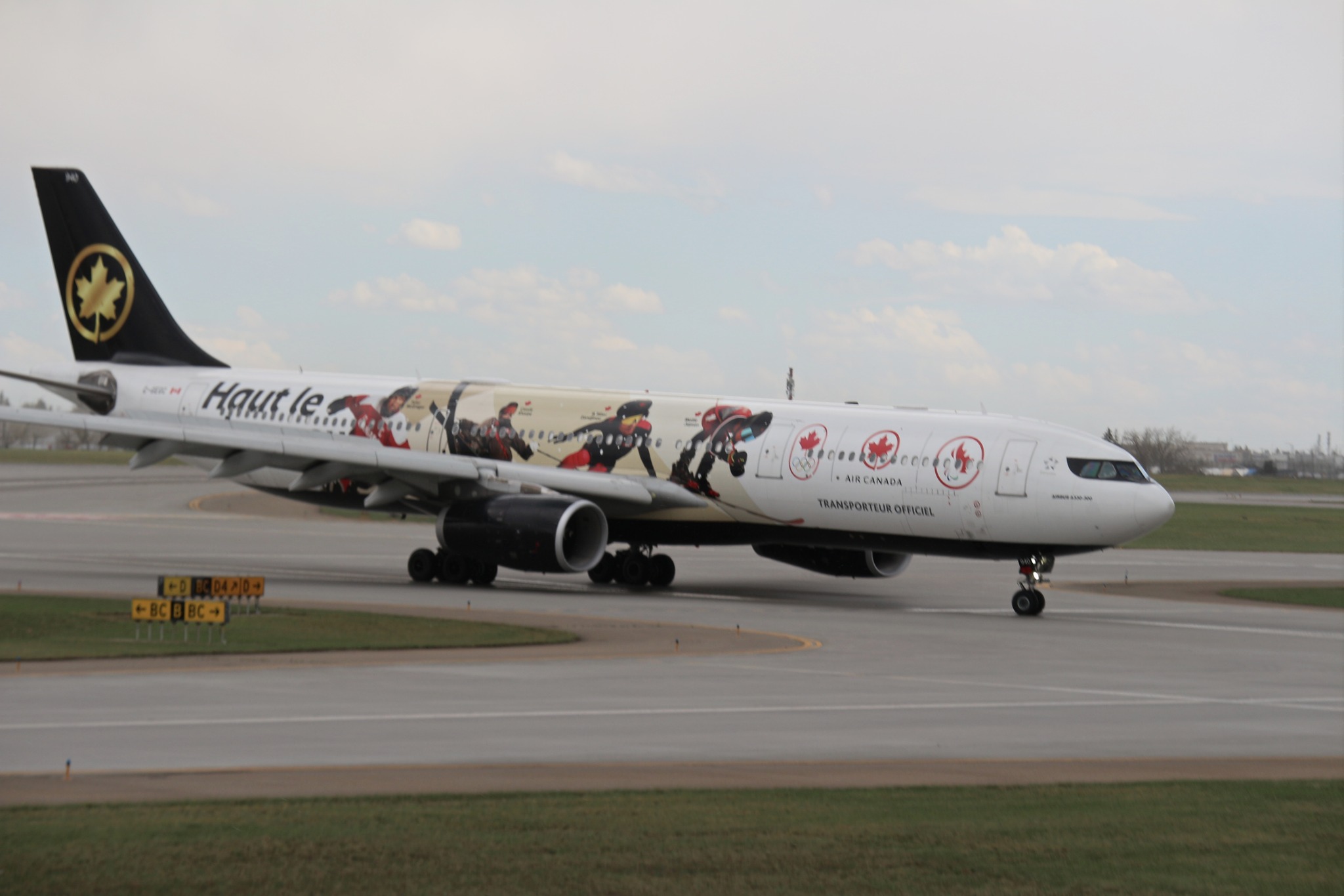 Airbus A330-300 of Air Canada the Fly The Flag / Haut Le Drapeau