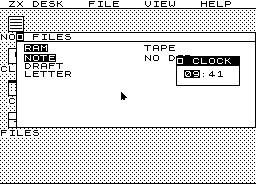 ZX Desk: A 48K ZX Spectrum Graphical Desktop Environment
