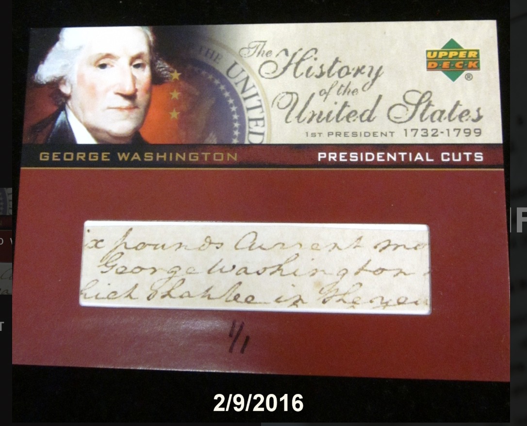 ジョージ ワシントンのサイン George Washington signed letter, 1776