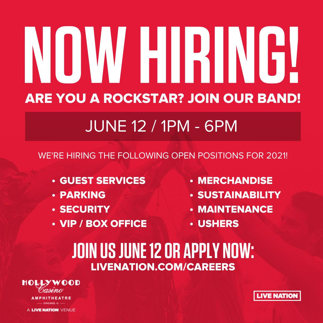 Hollywood Casino Amphitheatre Chicago - NOW HIRING: We have many ...