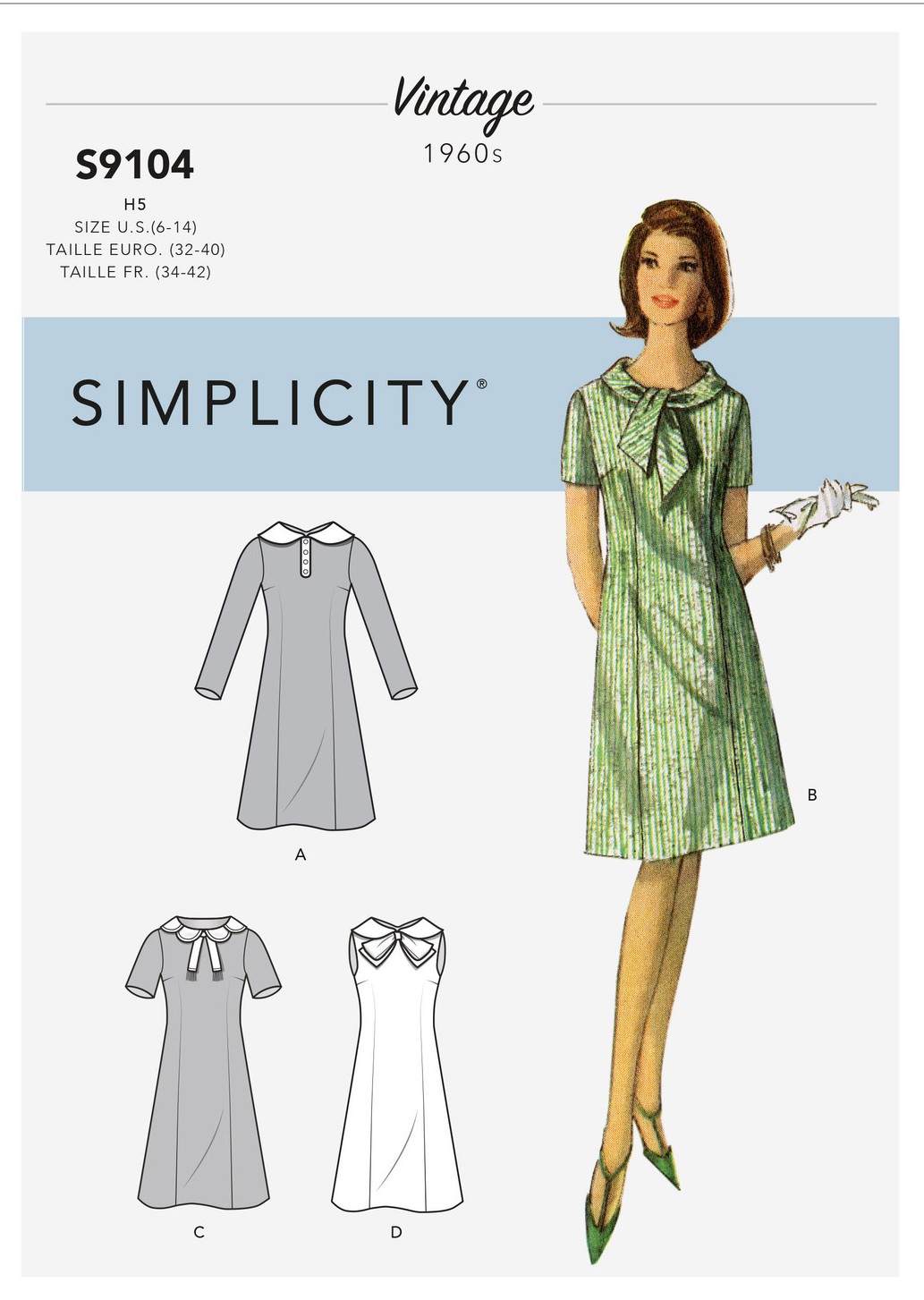 What are original pattern numbers for vintage Simplicity re-issues?