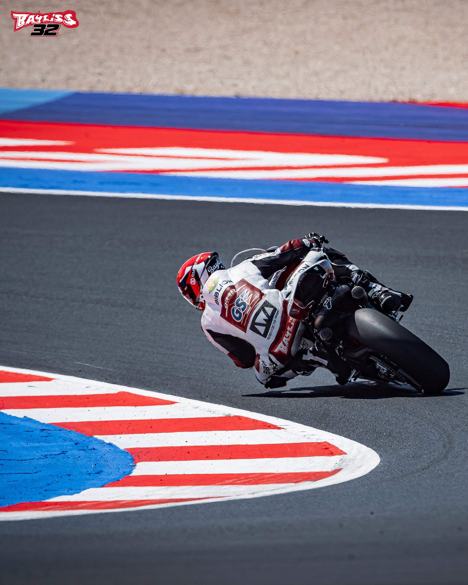 Max Hesse racing at Misano World Circuit