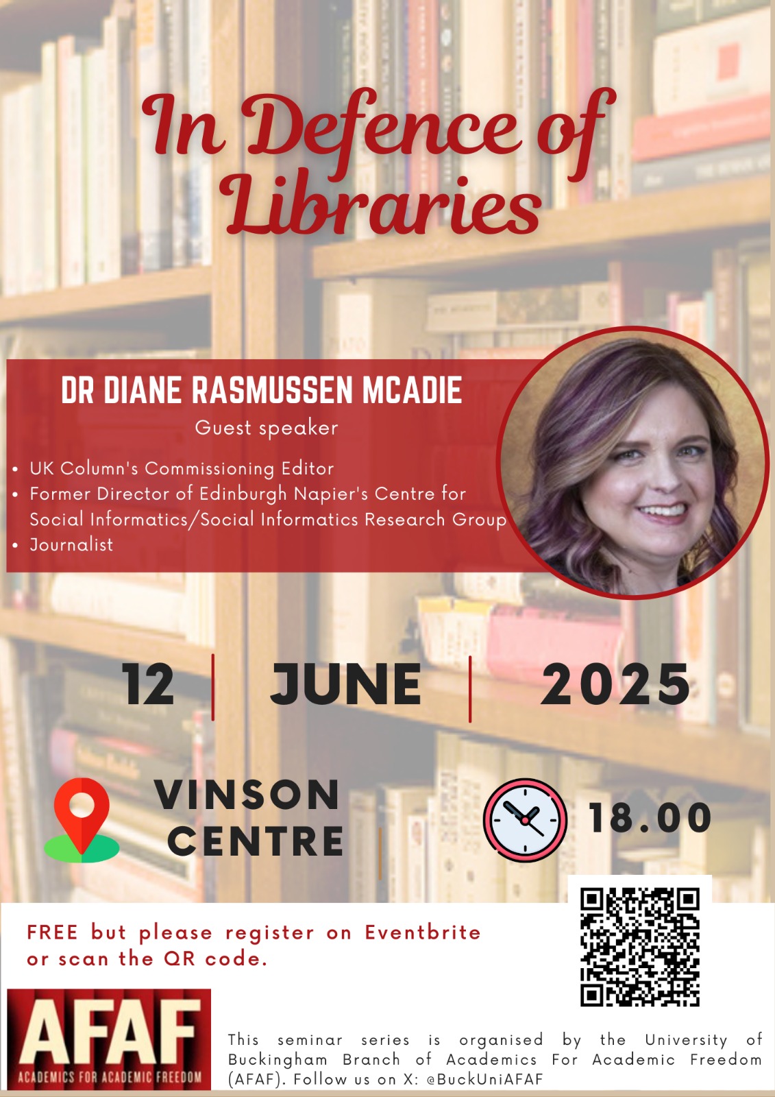 Academics For Academic Freedom | If you live near Buckingham do come ...
