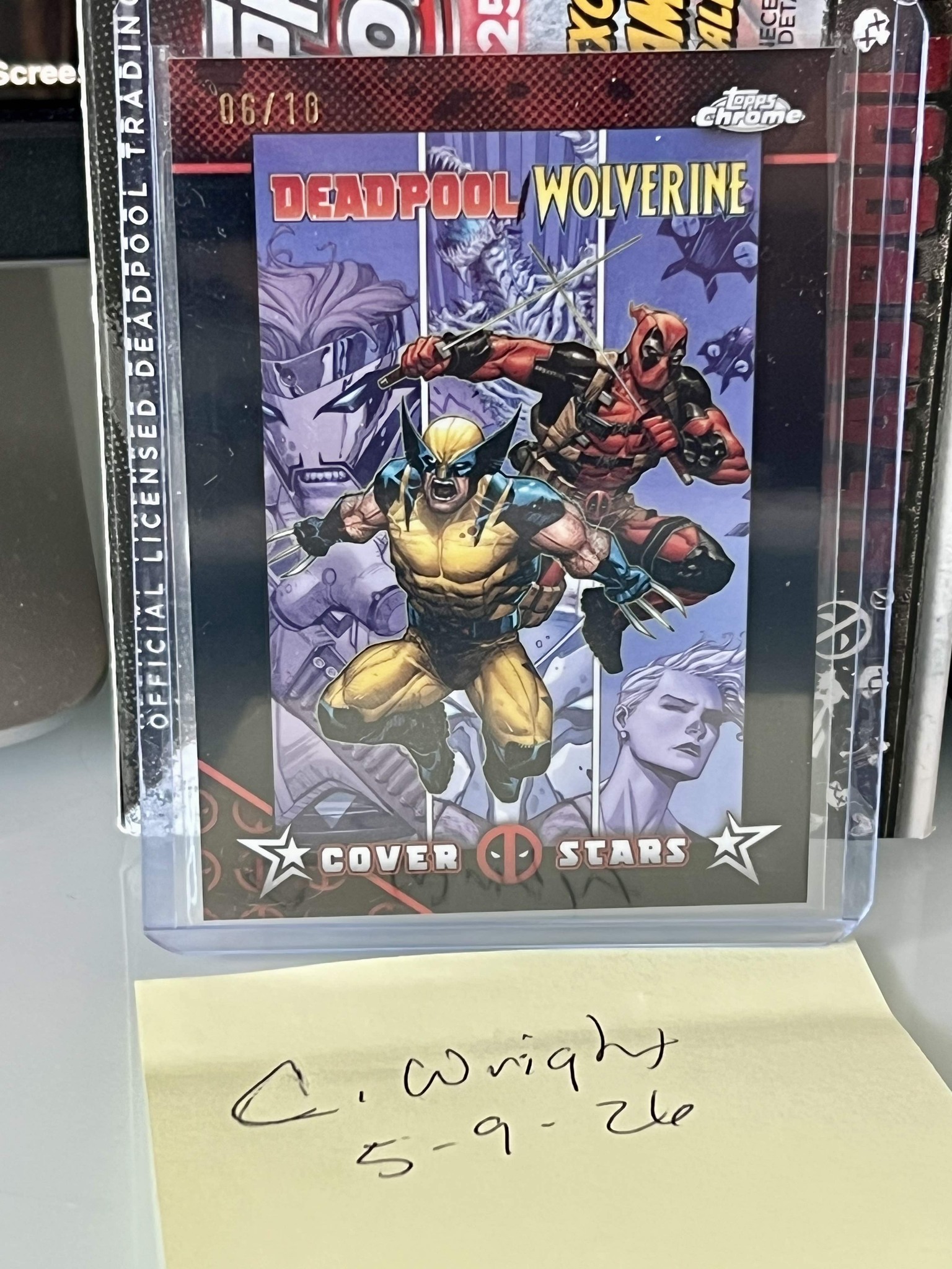 2025 Topps Chrome Deadpool/Wolverine #7 Black Refractor for sale
