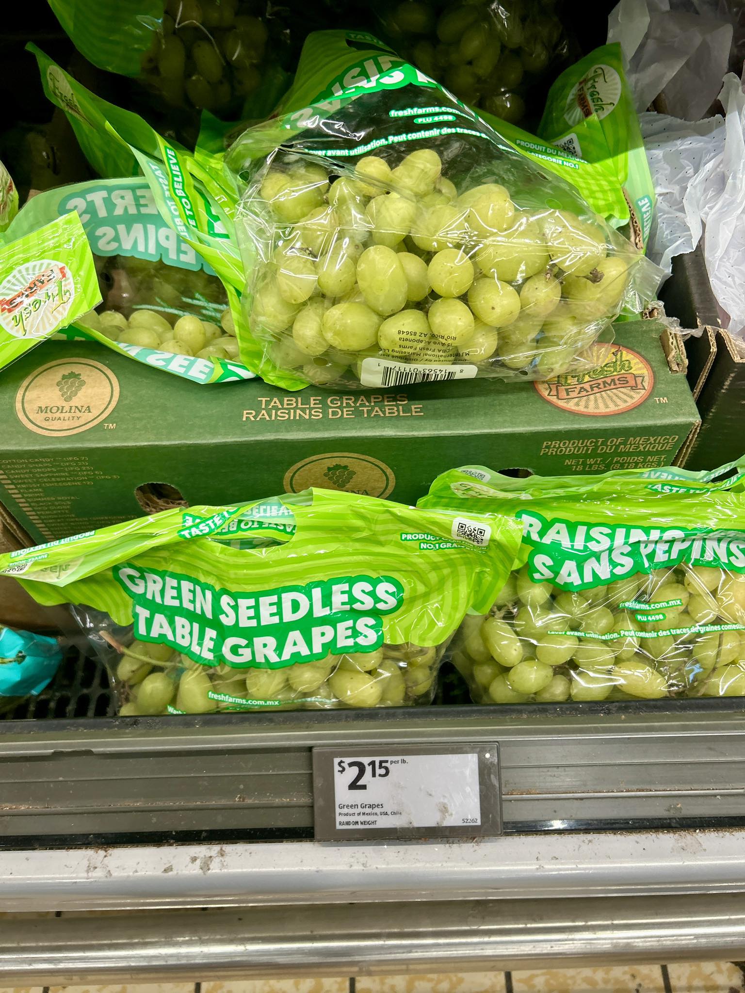 Aldi's grapes are crunchy and delicious