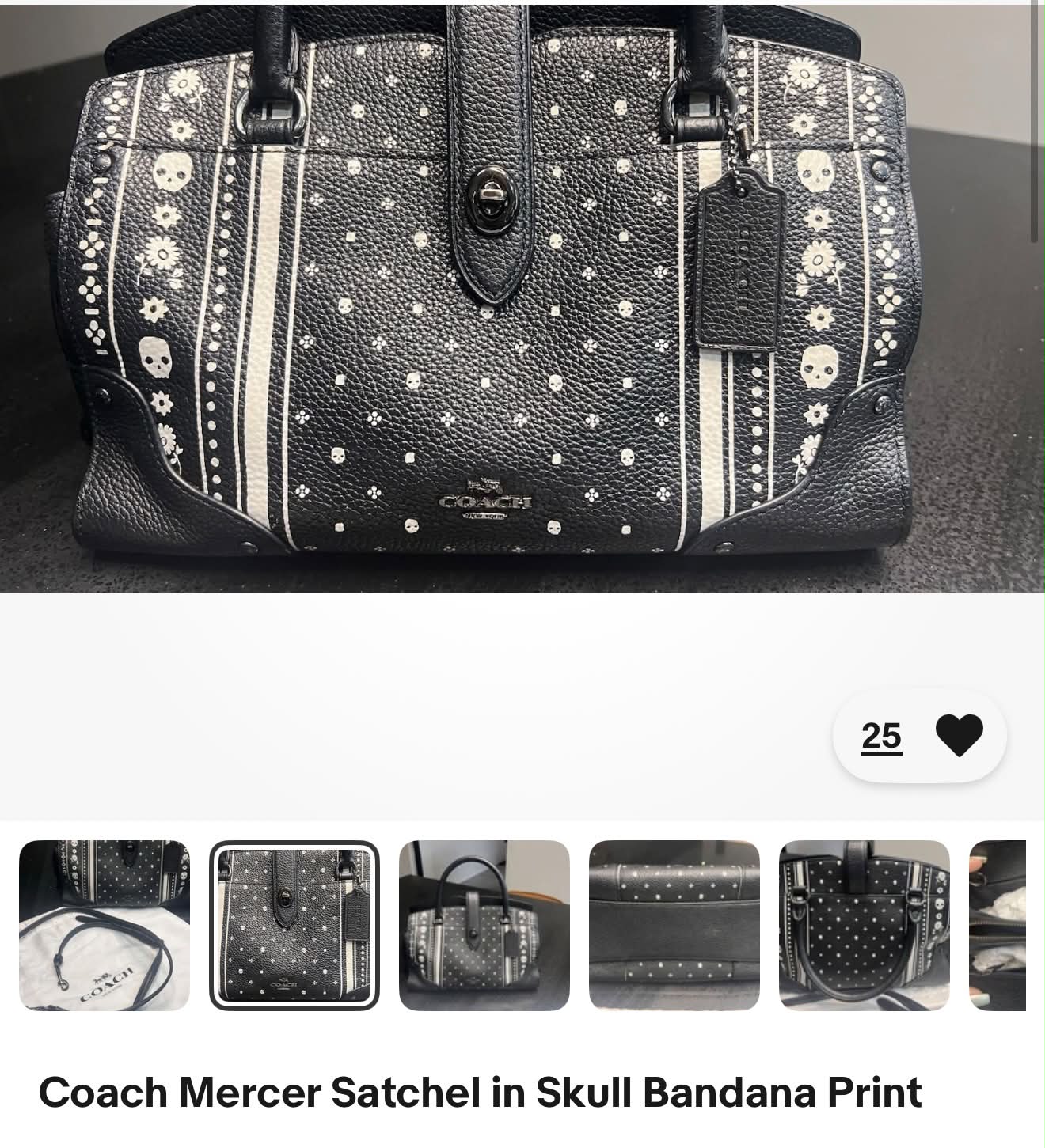 Will Coach re-release the Mercer Satchel in Skull Bandana Print?