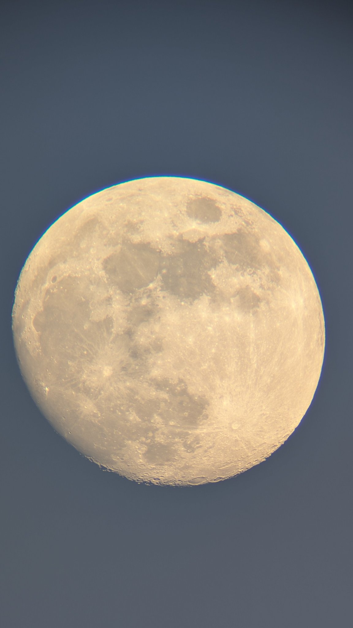 The Moon taken through my Celestron Inspire 70 AZ using my Google