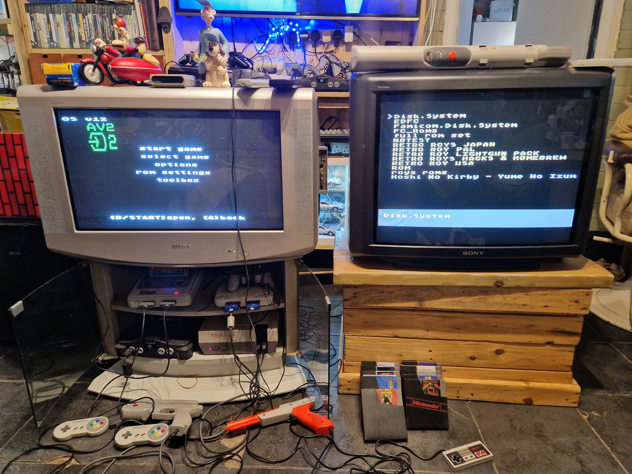 Sharing few TV built consoles, NES, Sega Divers CX-1, SF1 and