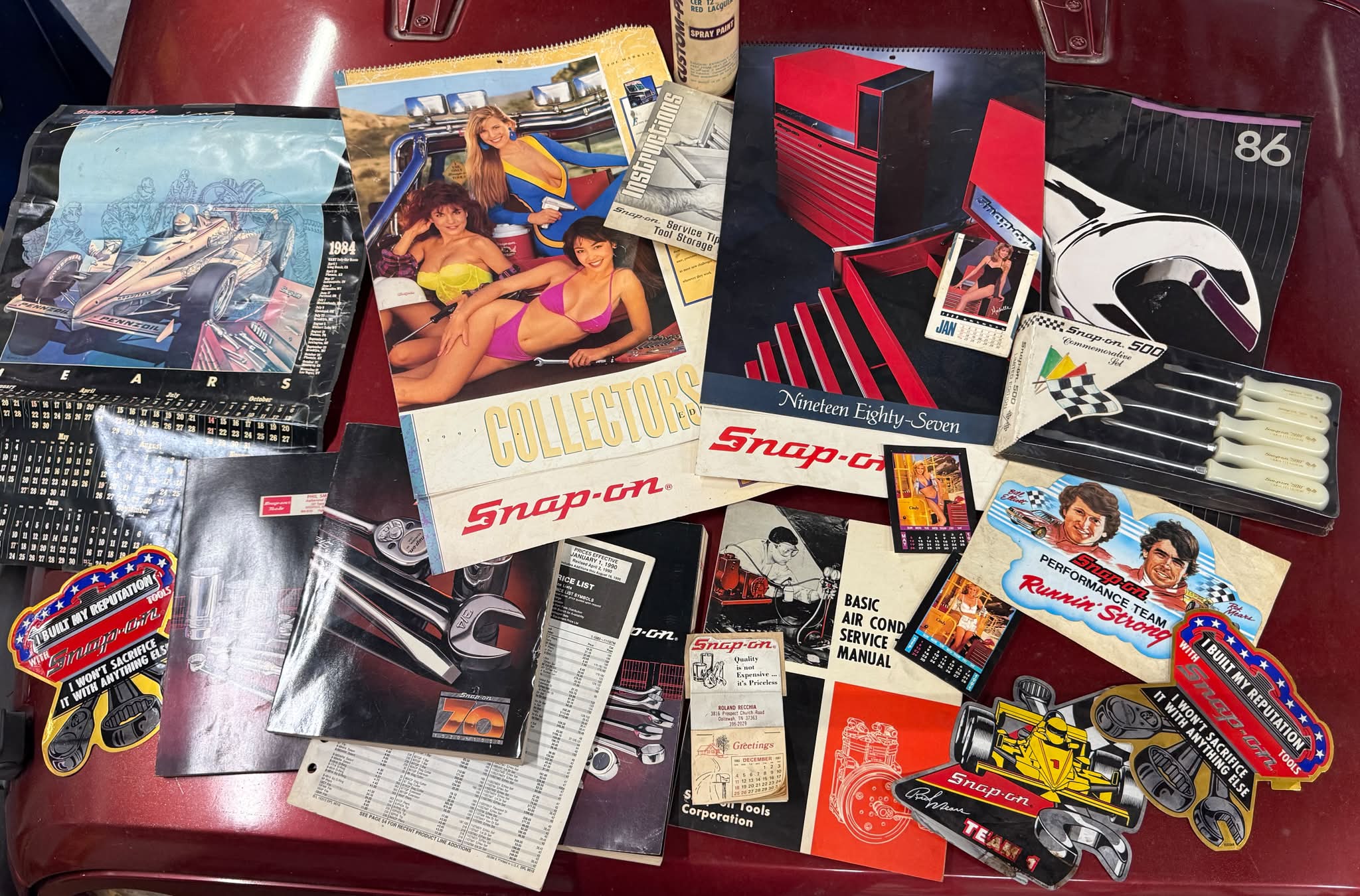 Sharing vintage Snap-on tool box memorabilia