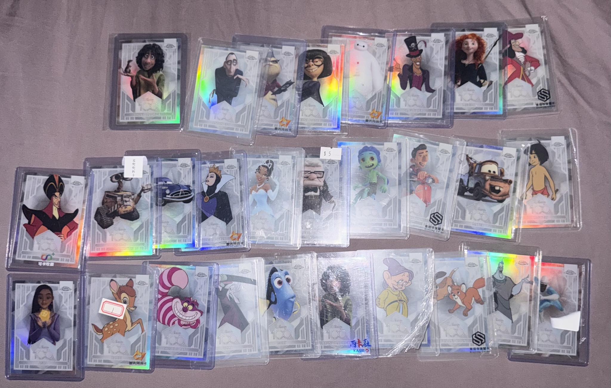Disney character missing from Topps Chrome Disney 100 checklist
