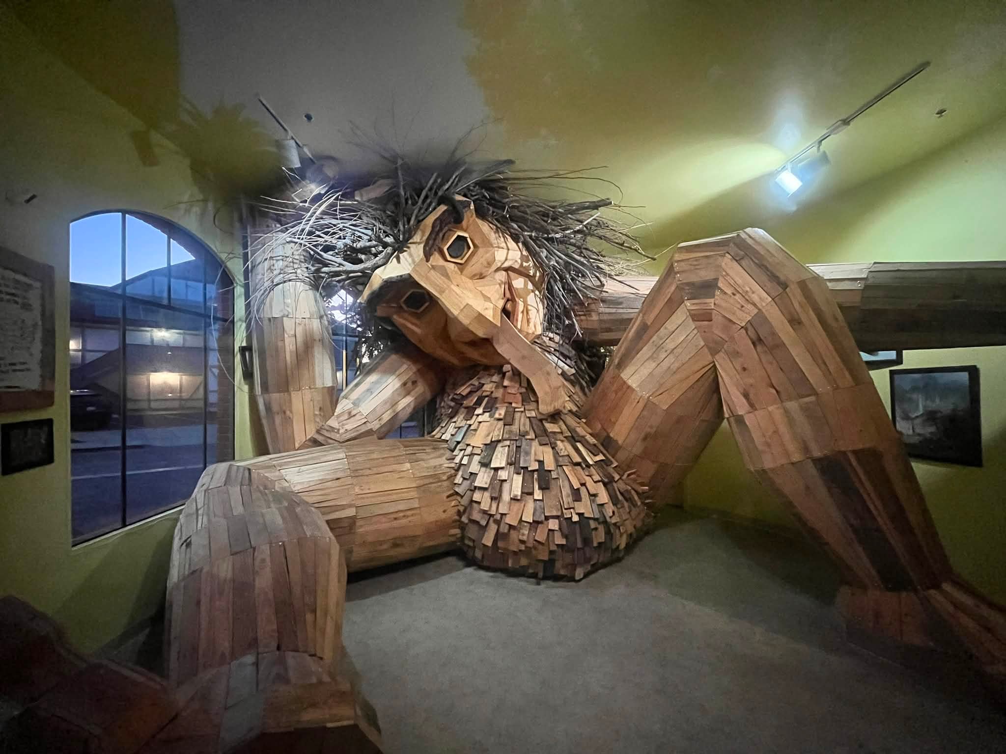 Lulu Hyggelig troll in Solvang's California Nature Art Museum