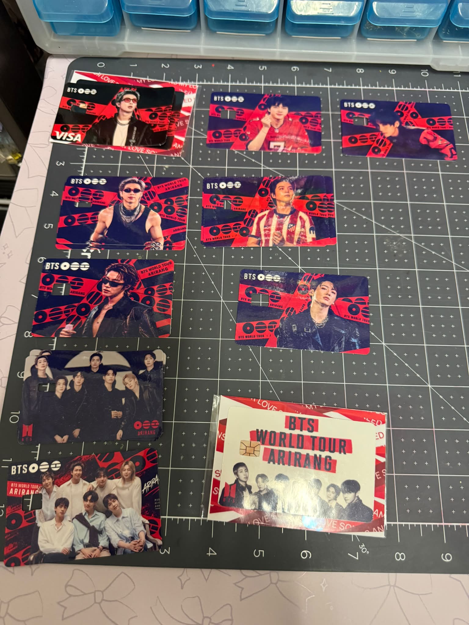BTS credit card skins for sale, including Jungkook shirtless designs