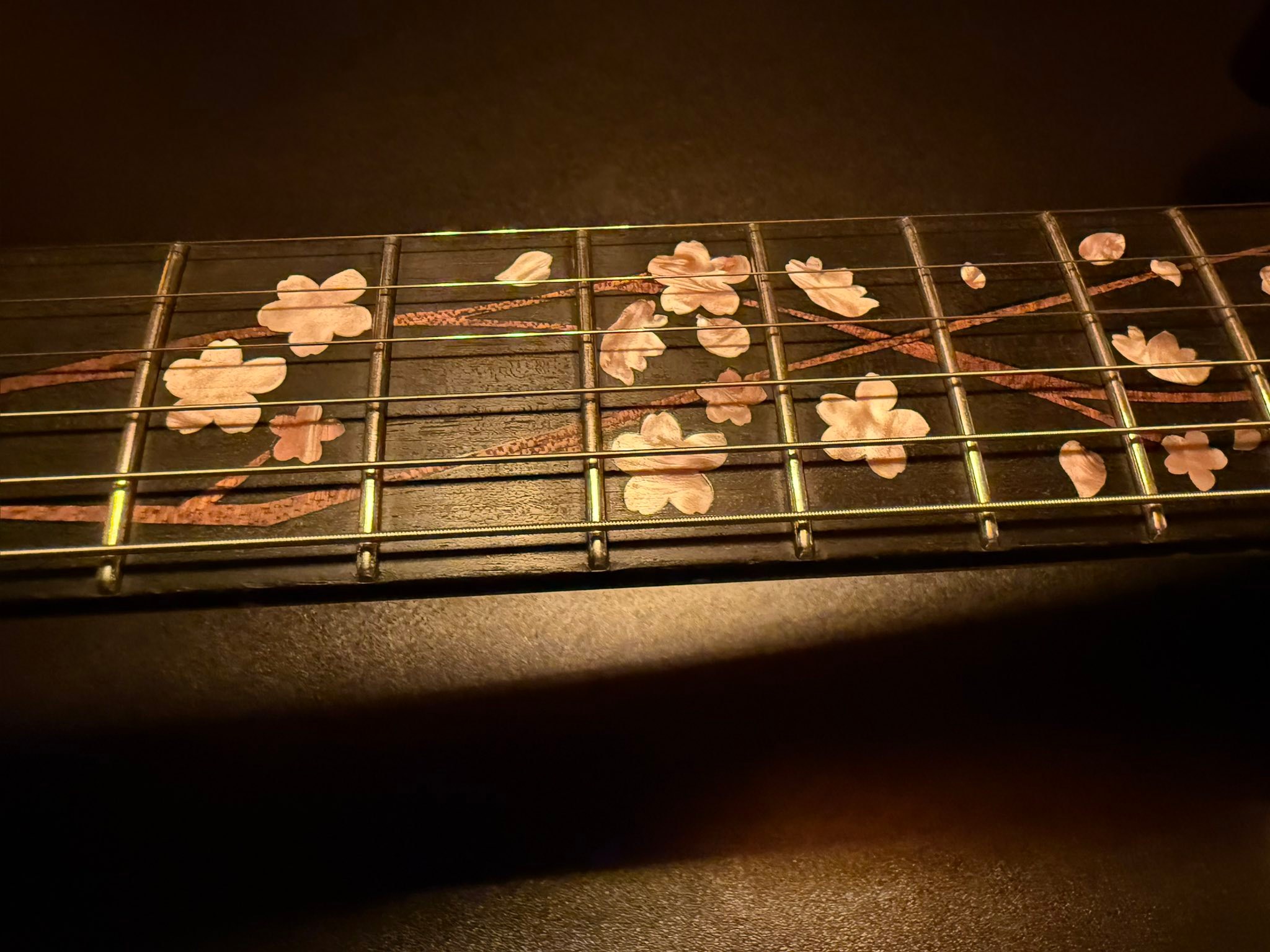 Momose custom telecaster guitar made from weeping cherry wood