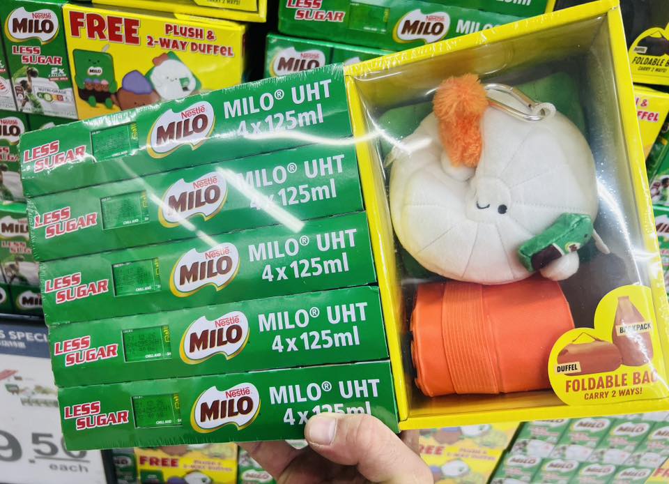 Milo plushies available at Fairprice stores