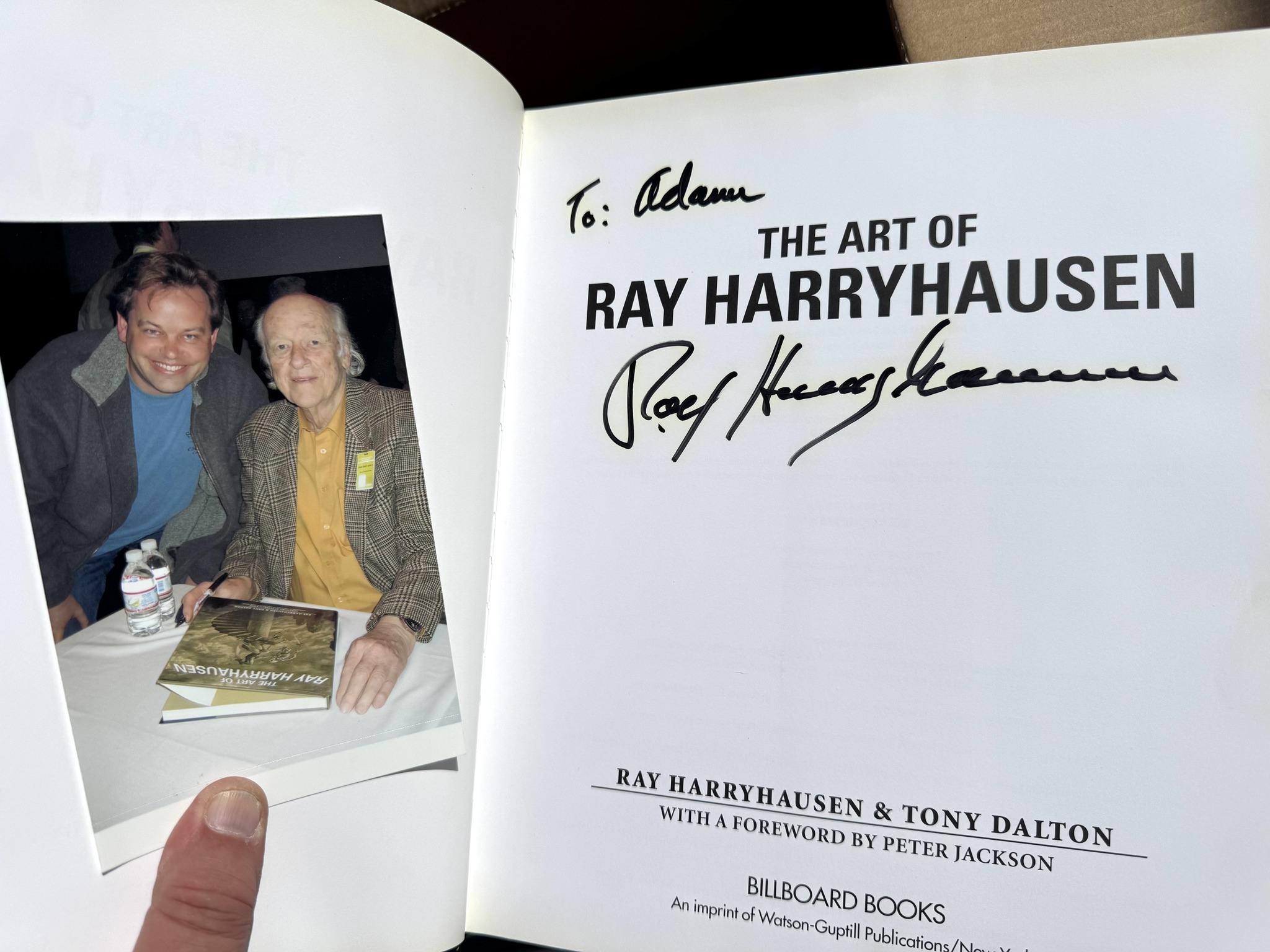 Meeting childhood hero Ray Harryhausen, a memorable experience