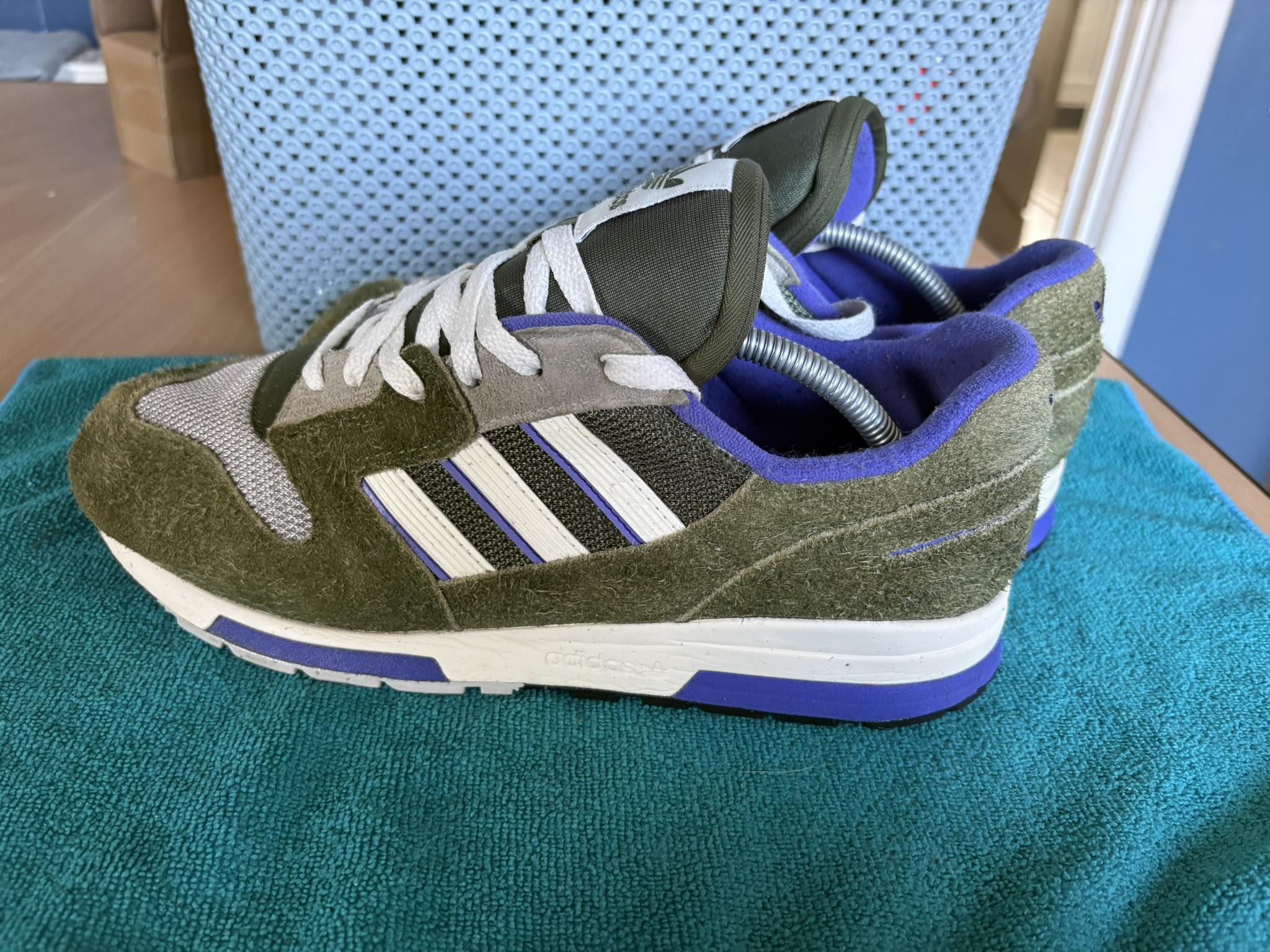 Adidas ZX420 Stoner Edition sneakers with concealed zips